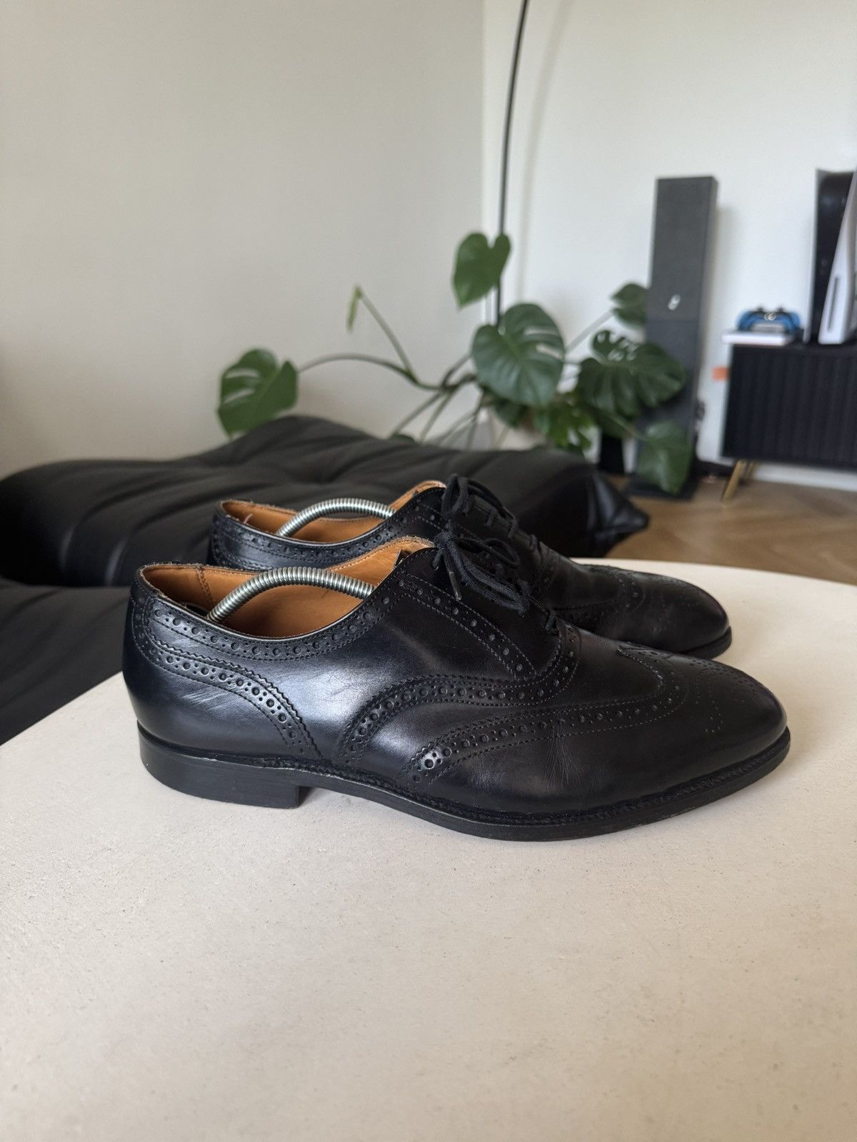 Tricker's Tricker's Leather Black Casual Derby Shoes High Quality Size US 8 / EU 41 - 4 Thumbnail