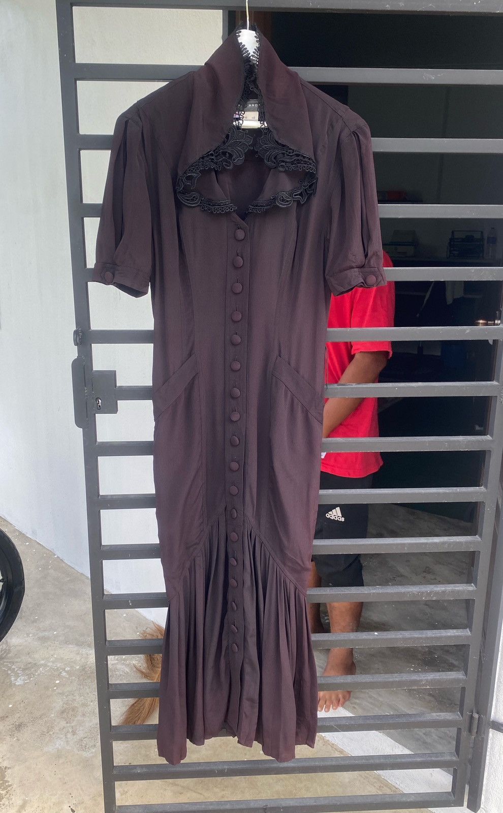 Vintage Vintage Karen Alexander Maxi Dress Size S / US 4 / IT 40 - 1 Thumbnail