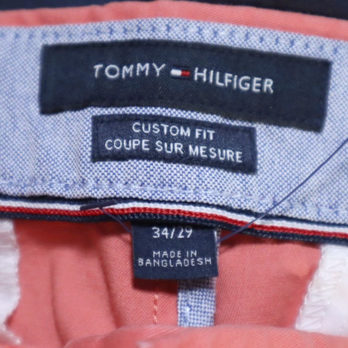 Tommy Hilfiger Tommy Hilfiger TH Flex Cotton Canvas Chino Pants Red Men 34 Regular Inseam 29in Flat Front Button Size US 34 / EU 50 - 5 Thumbnail