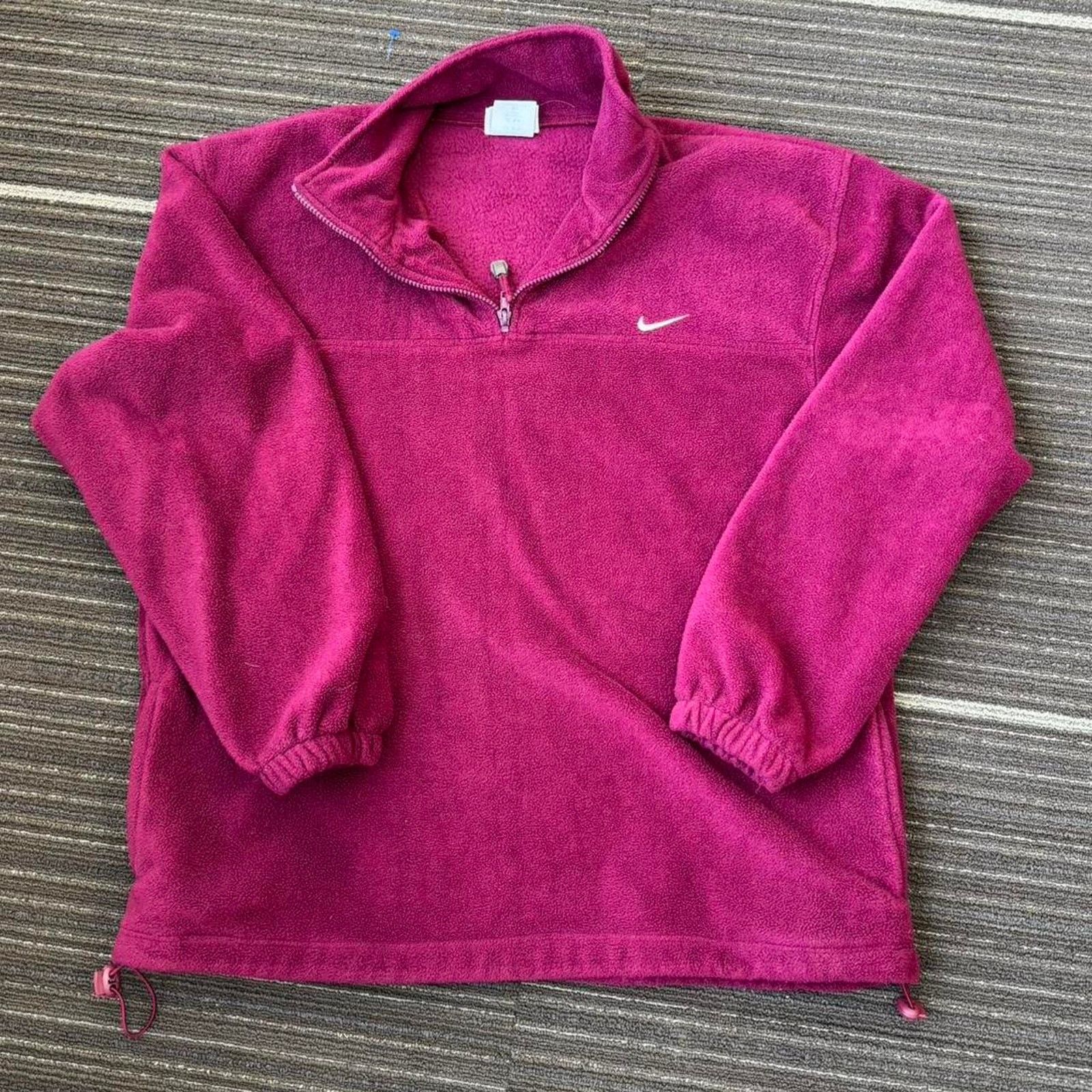Nike Vintage 90s Made In USA Nike fleece quarter zip sweater Size US L / EU 52-54 / 3 - 1 Thumbnail