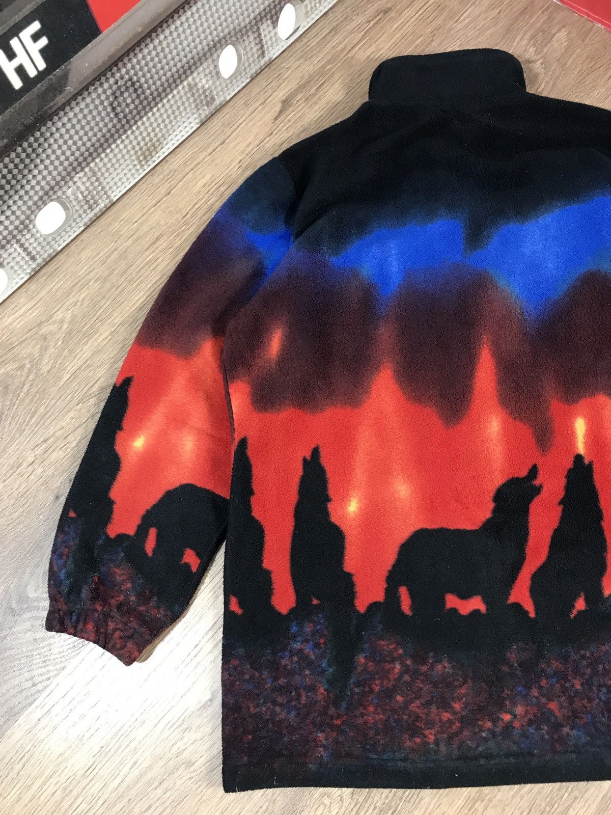 Other Jacques Lorant Wolf Animal Fleece Jacket Kanye West Style Size US L / EU 52-54 / 3 - 10 Thumbnail