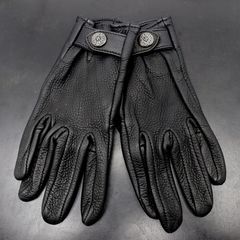 Chrome Hearts Chrome Hearts CROSS PATCH LEATHER Black Gloves
