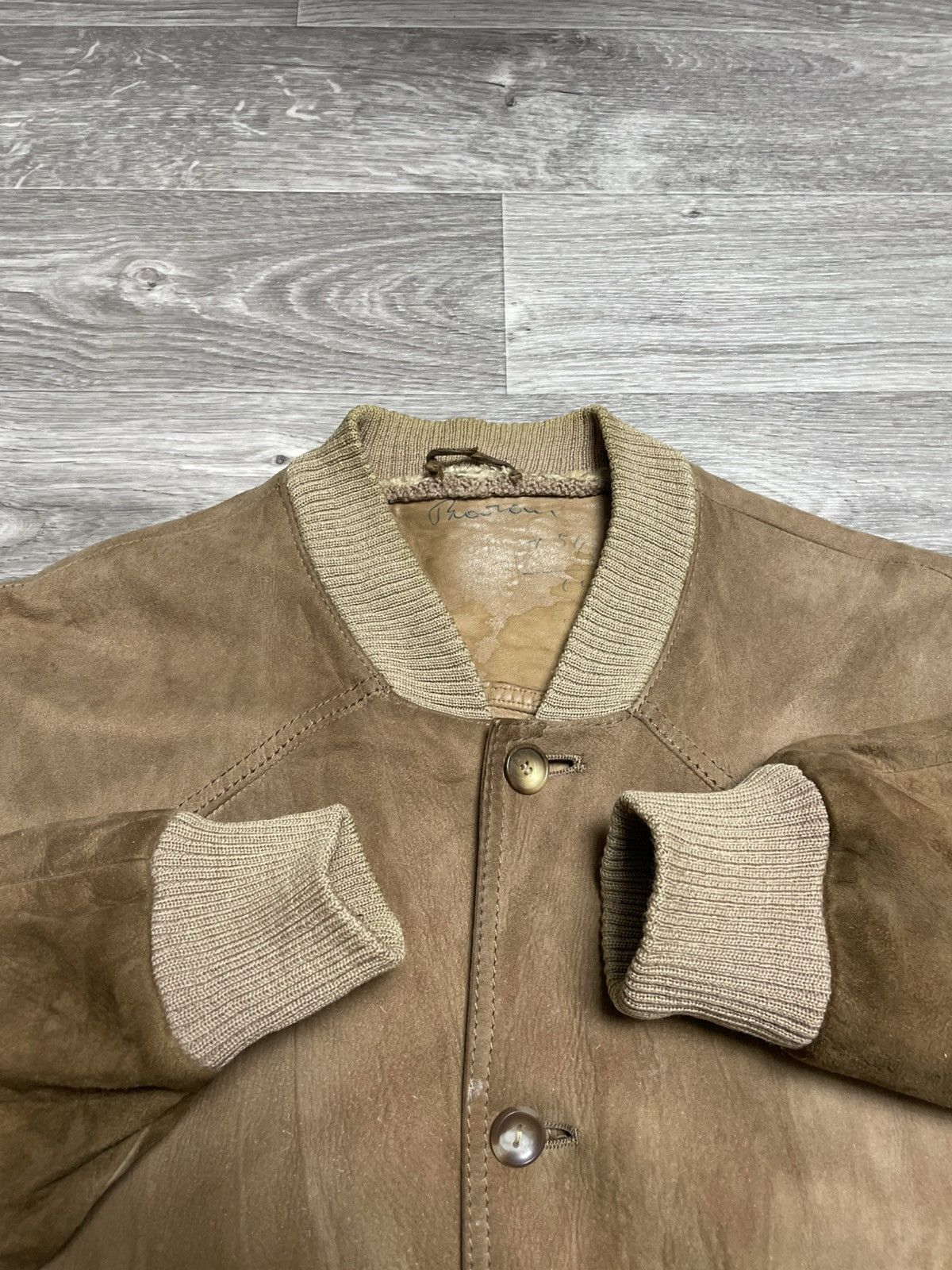If Six Was Nine Vintage Brown Real Suede Button-Up Jacket Size US M / EU 48-50 / 2 - 13 Thumbnail