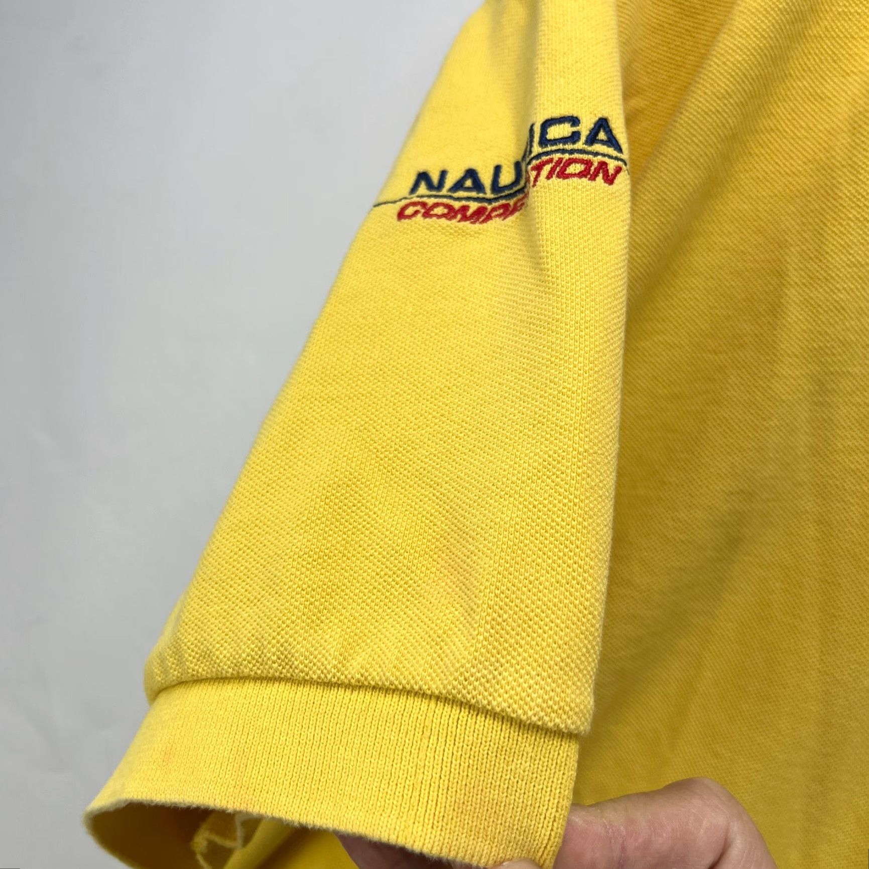 Nautica VINTAGE Nautica Competition Polo Shirt XL Men Yellow 90s Size US XL / EU 56 / 4 - 7 Thumbnail