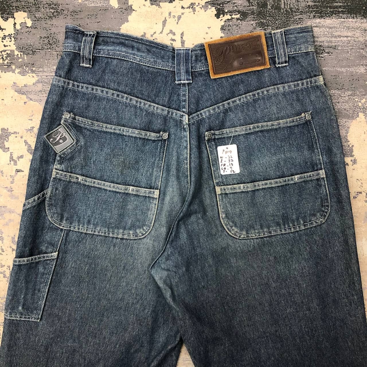 Marc Buchanan × Pelle Pelle P419 PELLE PELLE X MARC BUCHANAN BAGGY JEANS Size US 32 / EU 48 - 4 Thumbnail