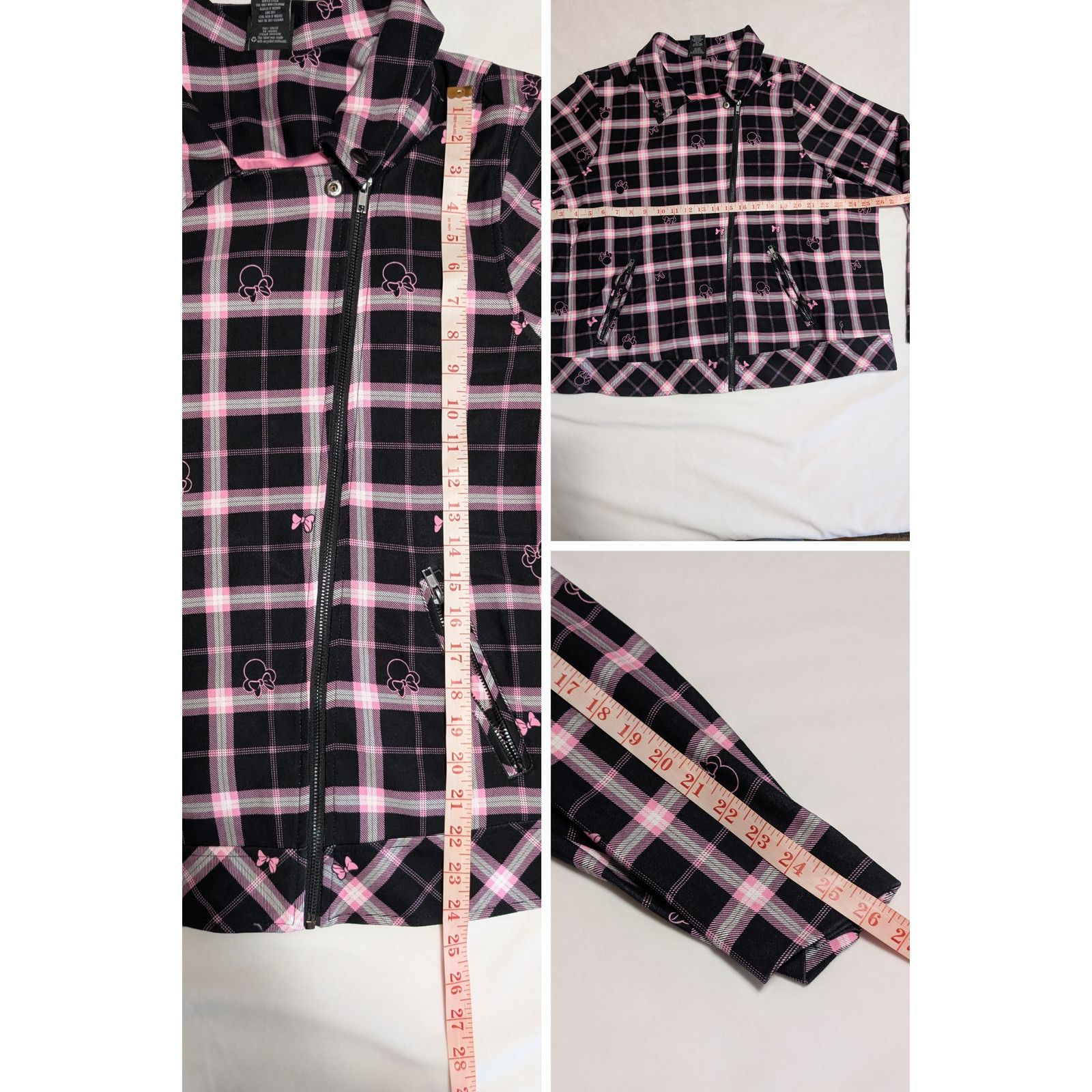 Disney Torrid x Disney Minnie Mouse Ponte Moto Jacket Women 4 USED Size S / US 4 / IT 40 - 8 Thumbnail