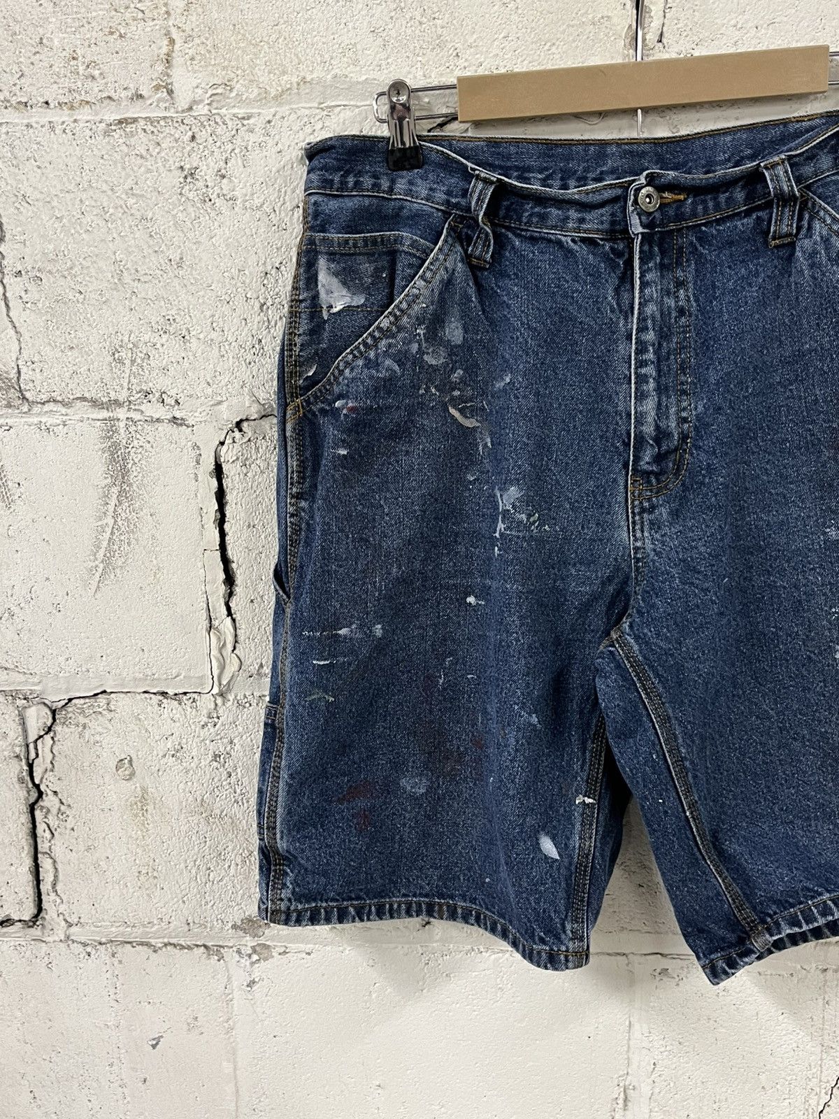 Carhartt Distressed jorts baggy, skater carpenter cargo streetwear Size US 34 / EU 50 - 4 Thumbnail