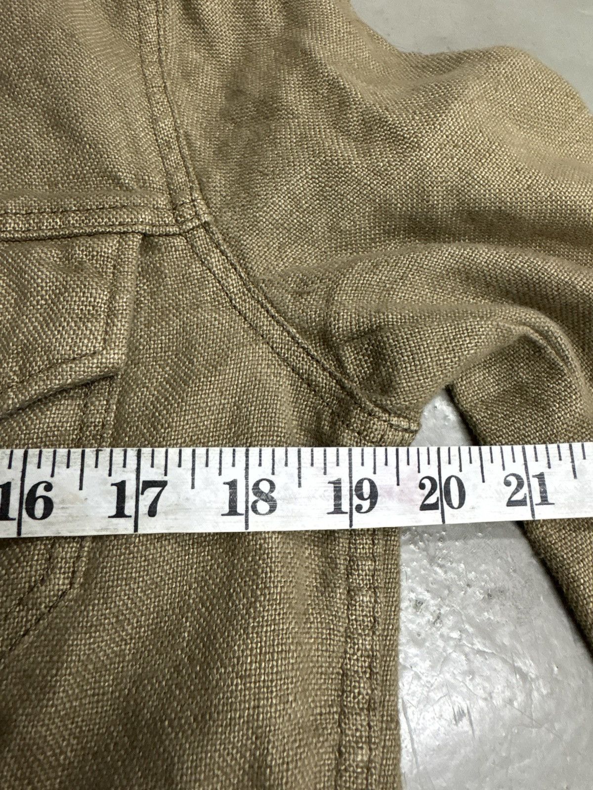 If Six Was Nine Royal Flush Linen Jacket Distressed Trucker Size US M / EU 48-50 / 2 - 21 Thumbnail