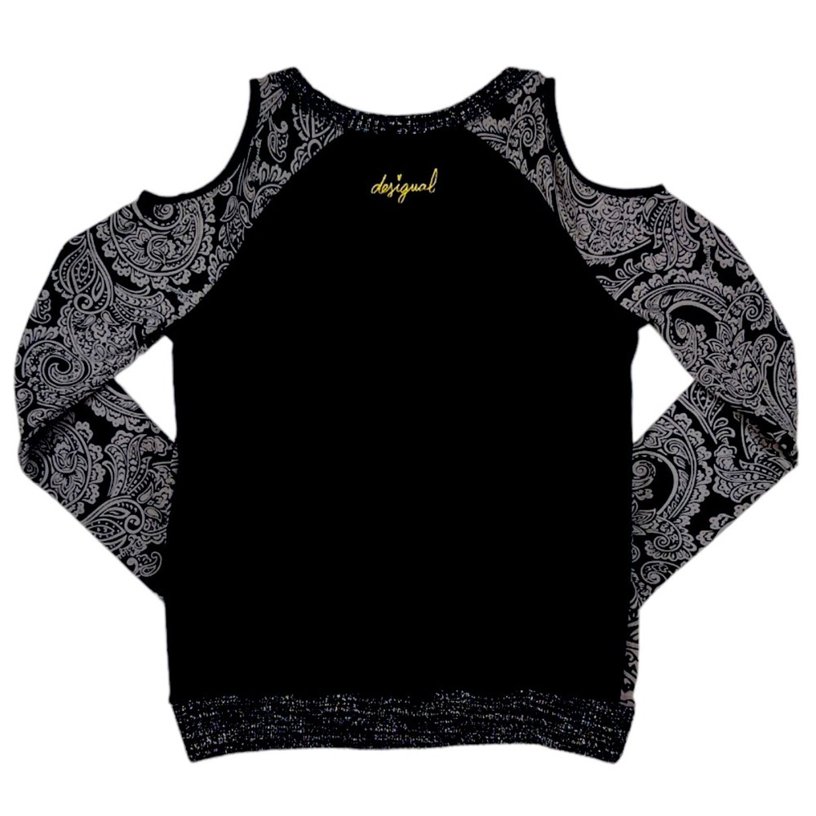 Desigual Desigual Black/Brown Sweater | Size XL Size XL / US 12-14 / IT 48-50 - 2 Thumbnail