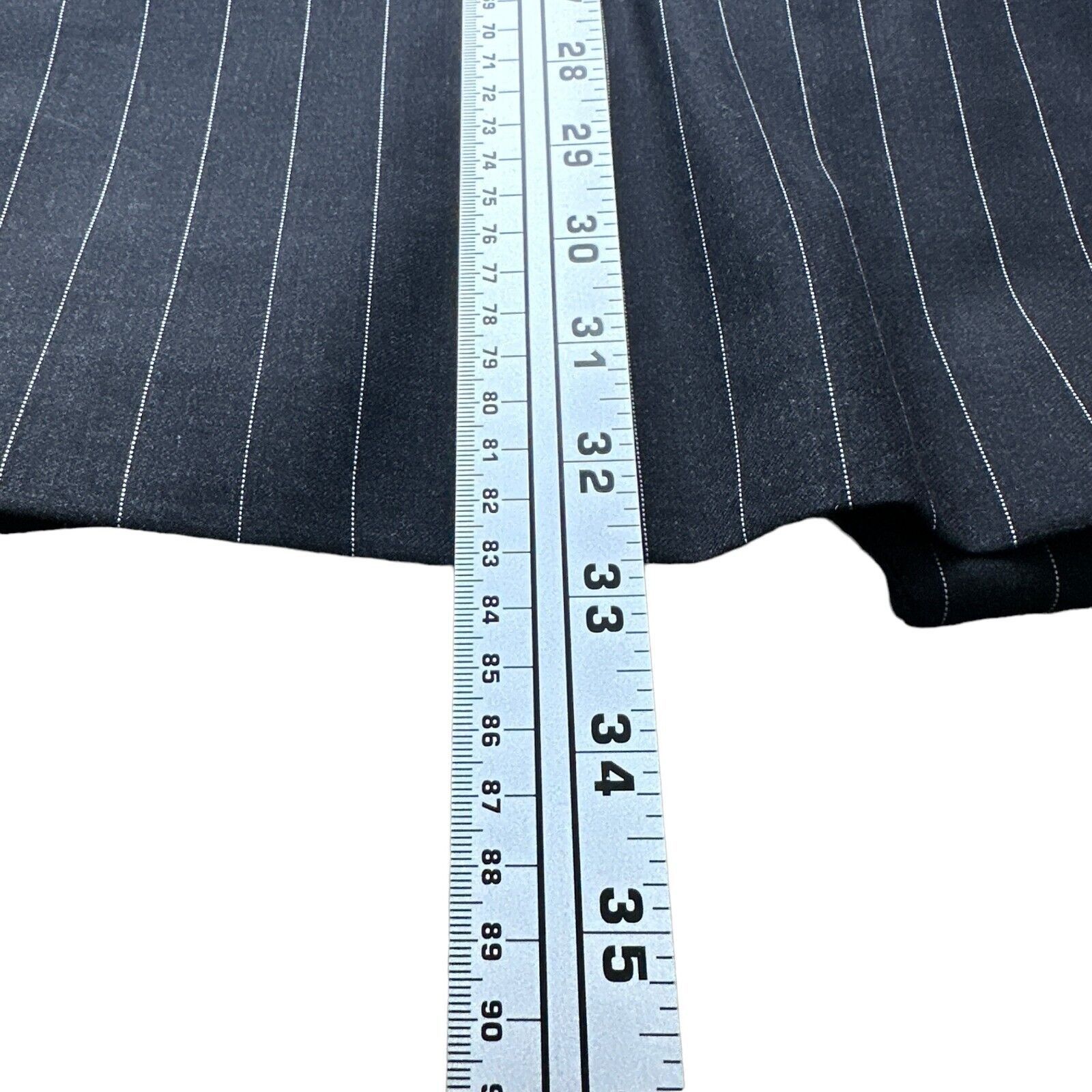 Belvest Belvest Blazer Jacket Mens US 46L Italian 56L Gray Pinstripe Size 46L - 11 Thumbnail