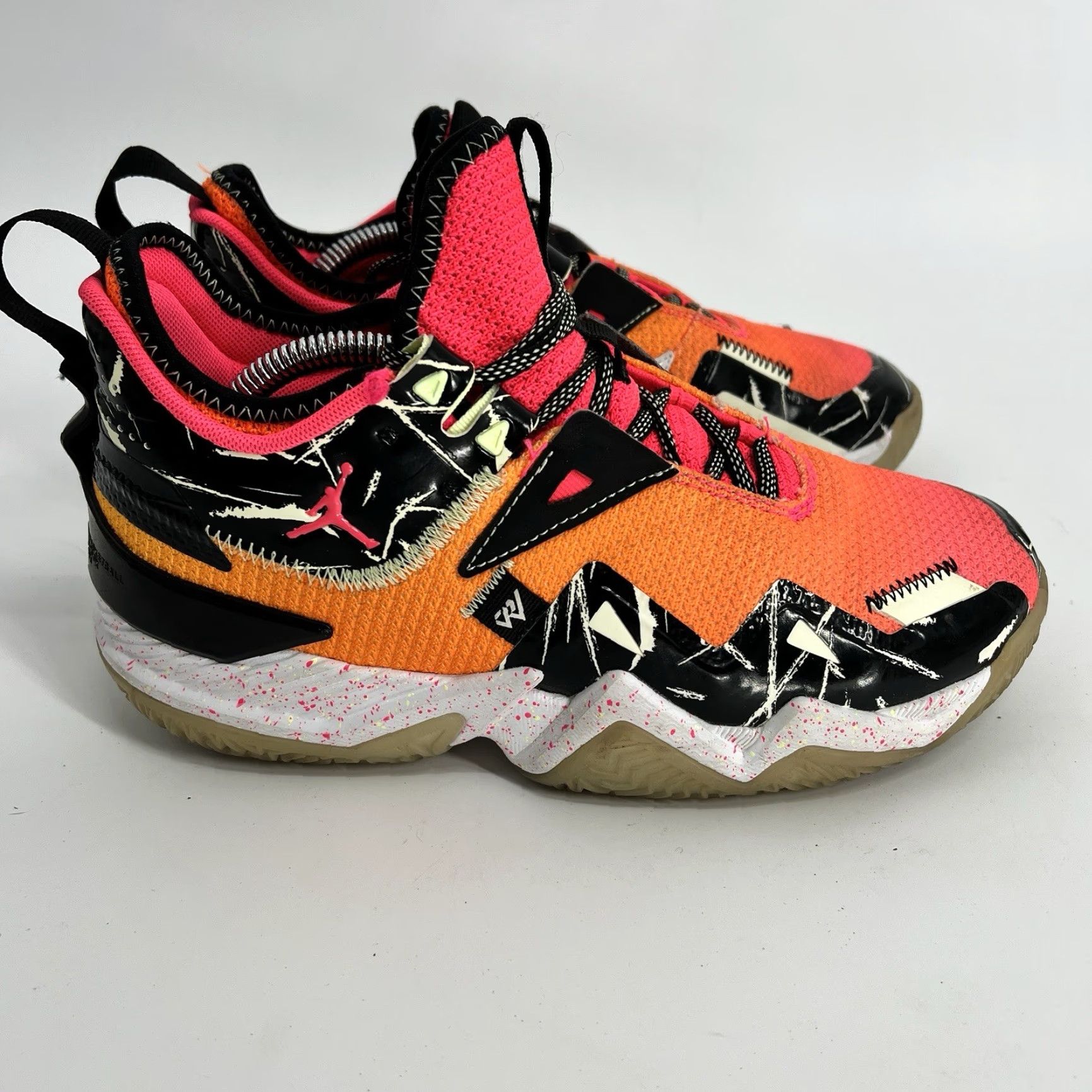 Jordan Brand Nike Jordan Westbrook One Take Sneakers Men Size 8 Basketball CJ0781-600 Orange Retro Low Top Cushioned Comfort Casual Athletic Shoes Size US 8 / EU 41 - 3 Thumbnail