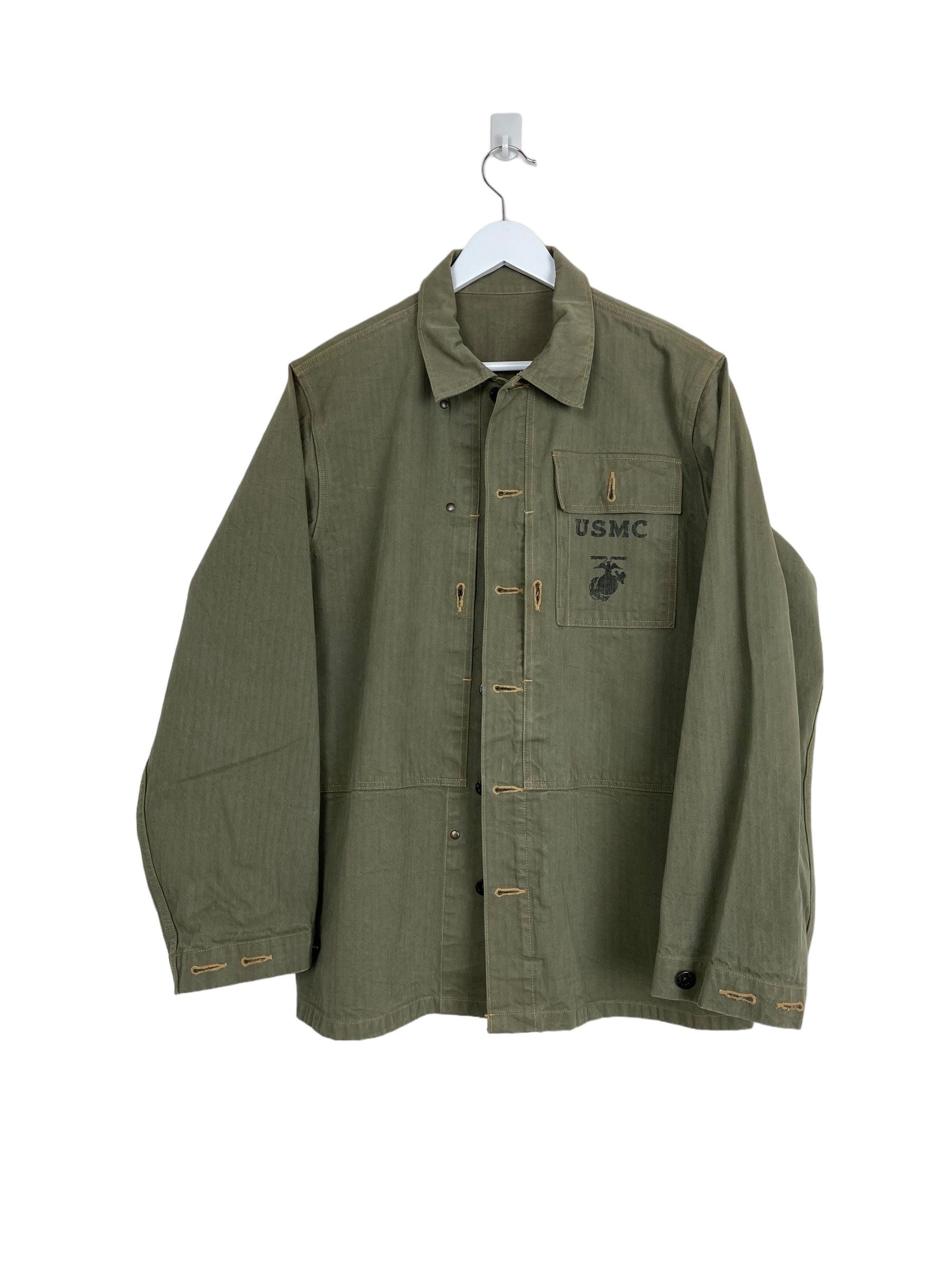 image of Buzz Ricksons Usmc Jacket in Green, Men's (Size Large)