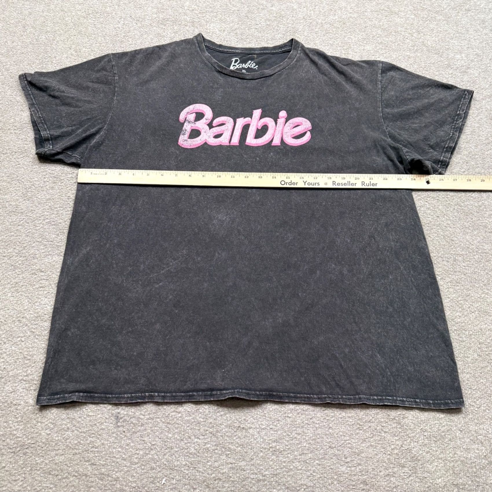 Vintage Barbie Graphic Shirt Men's XL Black Short Sleeve Acid Wash Tee Movie Size US XL / EU 56 / 4 - 6 Thumbnail