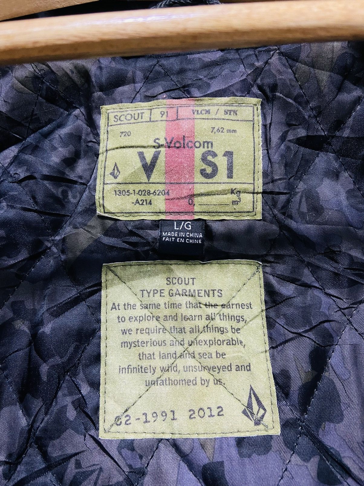 Volcom Volcom S1 Scout Type Garment Zipper Hoodie Jacket Size US L / EU 52-54 / 3 - 17 Thumbnail