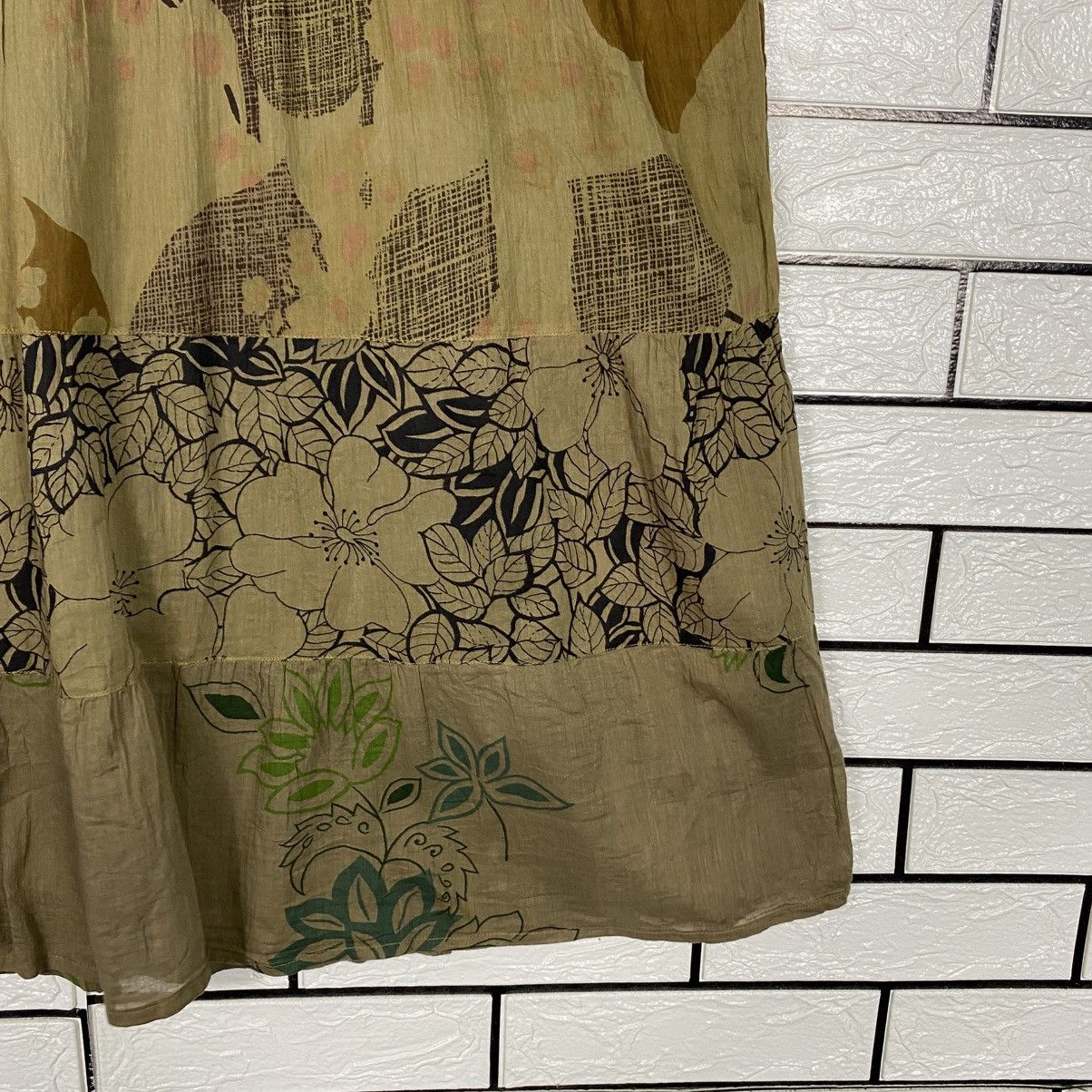 Japanese Brand 📌Vintage Long Skirt Full Print Design Unbranded Issey Miyake Size 32" / US 10 / IT 46 - 8 Thumbnail