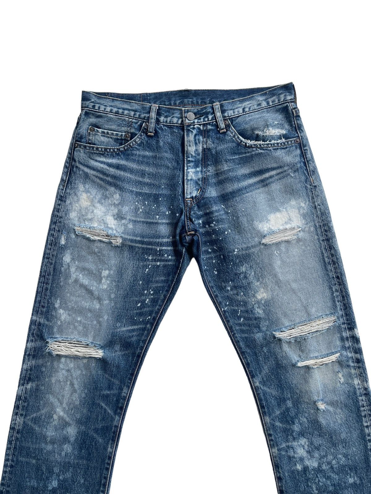 Japanese Brand RNA.Inc Japanese Splatter Distressed Denim Size US 32 / EU 48 - 5 Thumbnail