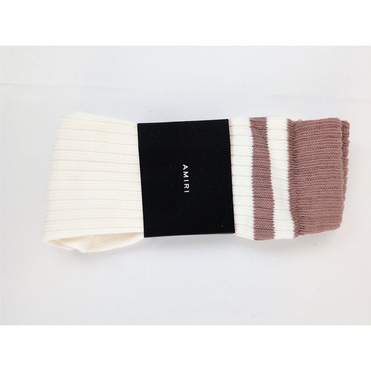Amiri o1rshd1 Size: 41-42 / Stack Stripe Chunky Socks in Brown Size ONE SIZE - 2 Thumbnail