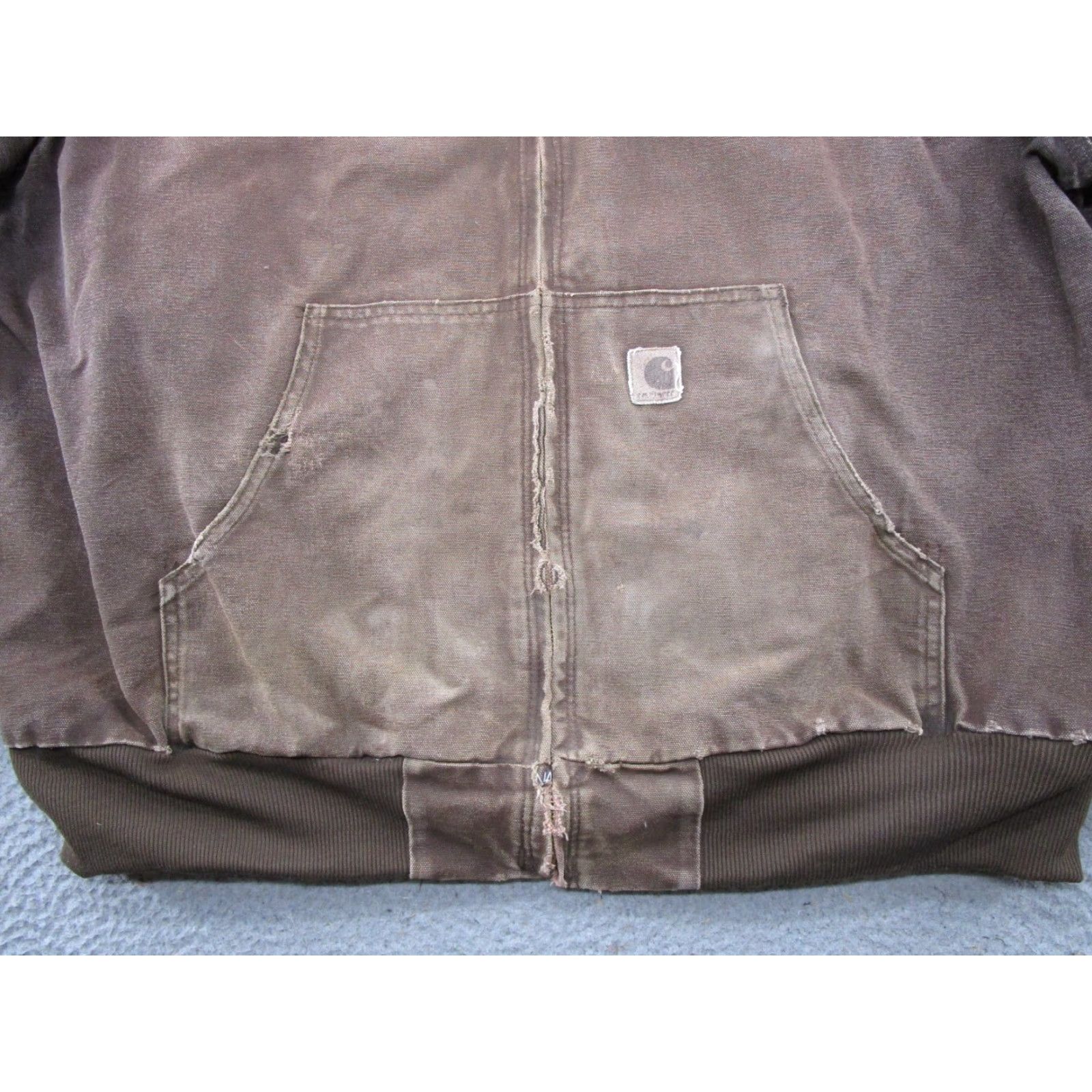 Carhartt VINTAGE Carhartt Canvas Coat J25 DKB Lined Brown Field Barn Jacket Men SZ 2XL Distressed Size US XXL / EU 58 / 5 - 5 Thumbnail