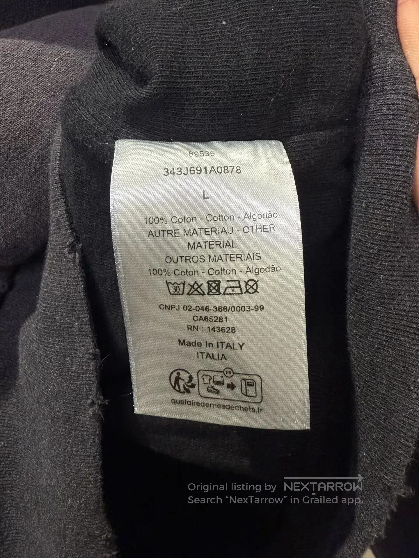 Dior distressed black dior hoodie with logo. Size US L / EU 52-54 / 3 - 3 Thumbnail