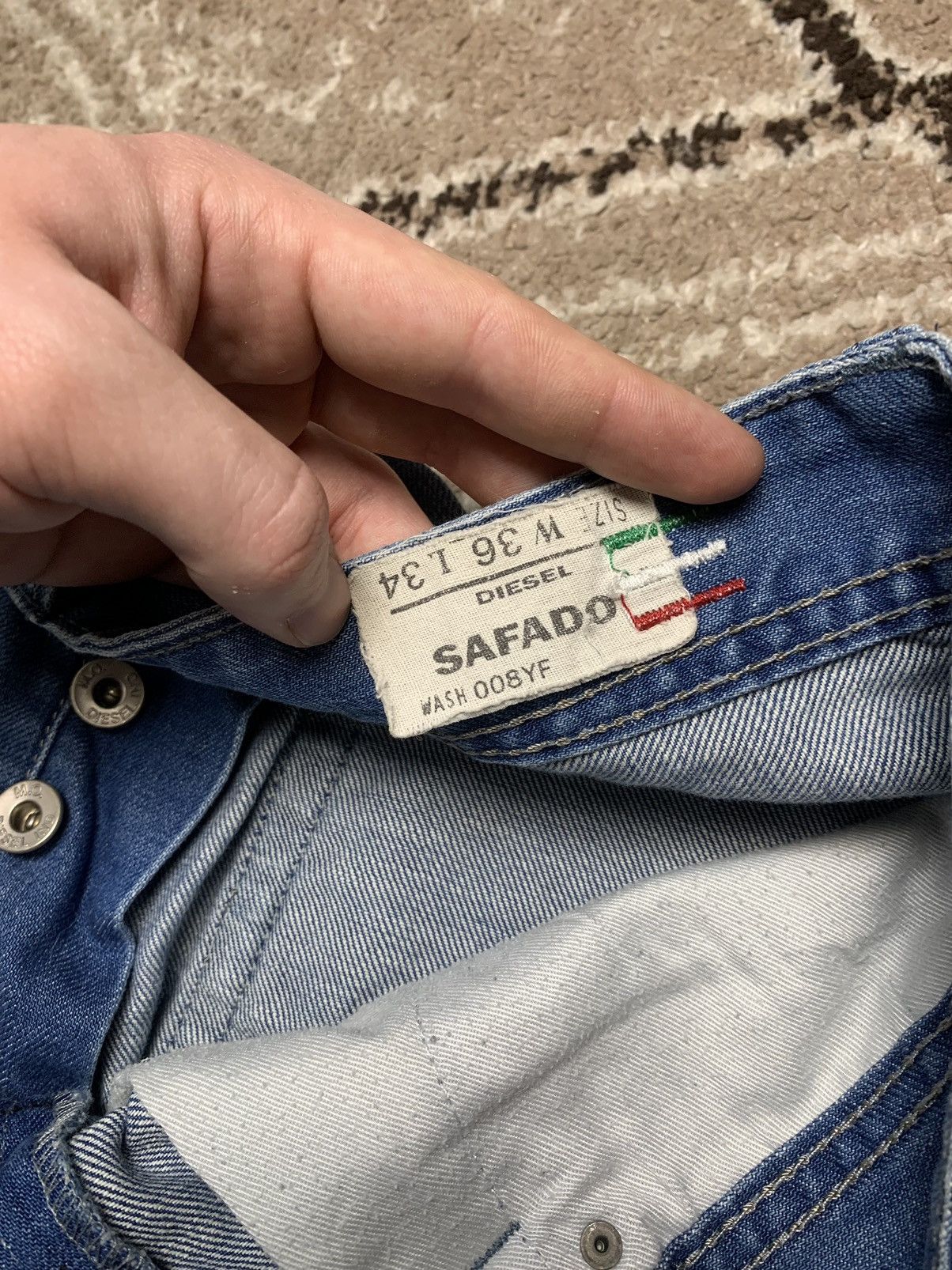 Diesel × Vintage Vintage Men's Diesel Distressed Denim Jeans Size US 36 / EU 52 - 11 Thumbnail