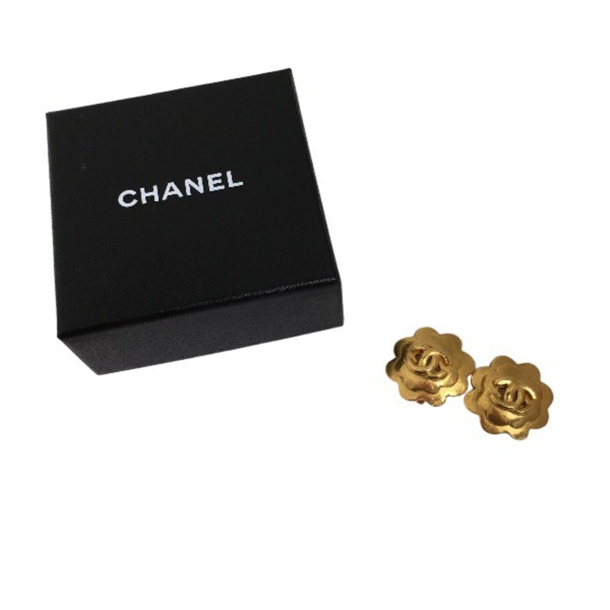 image of Chanel Earrings 96P Gold, Women's