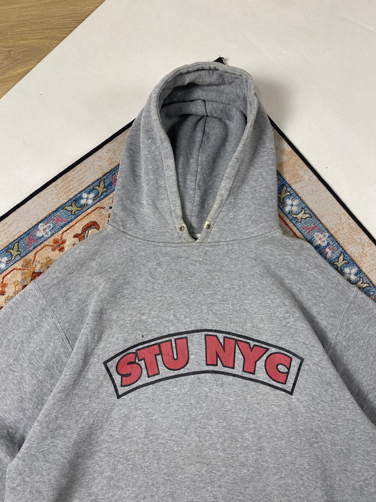 Stussy Vintage Stussy Rip Off Run DMC Hooded Size US XL / EU 56 / 4 - 2 Thumbnail