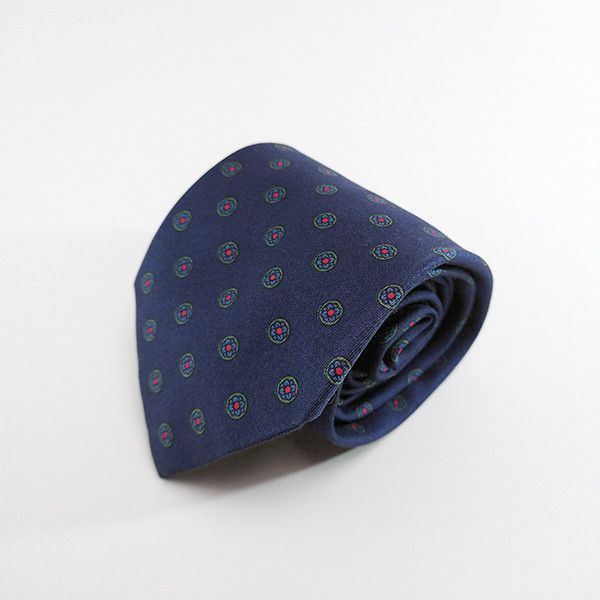Other Vintage 1980s Duque Tie Necktie The Foulard Spain 100% Silk Size ONE SIZE - 1 Thumbnail