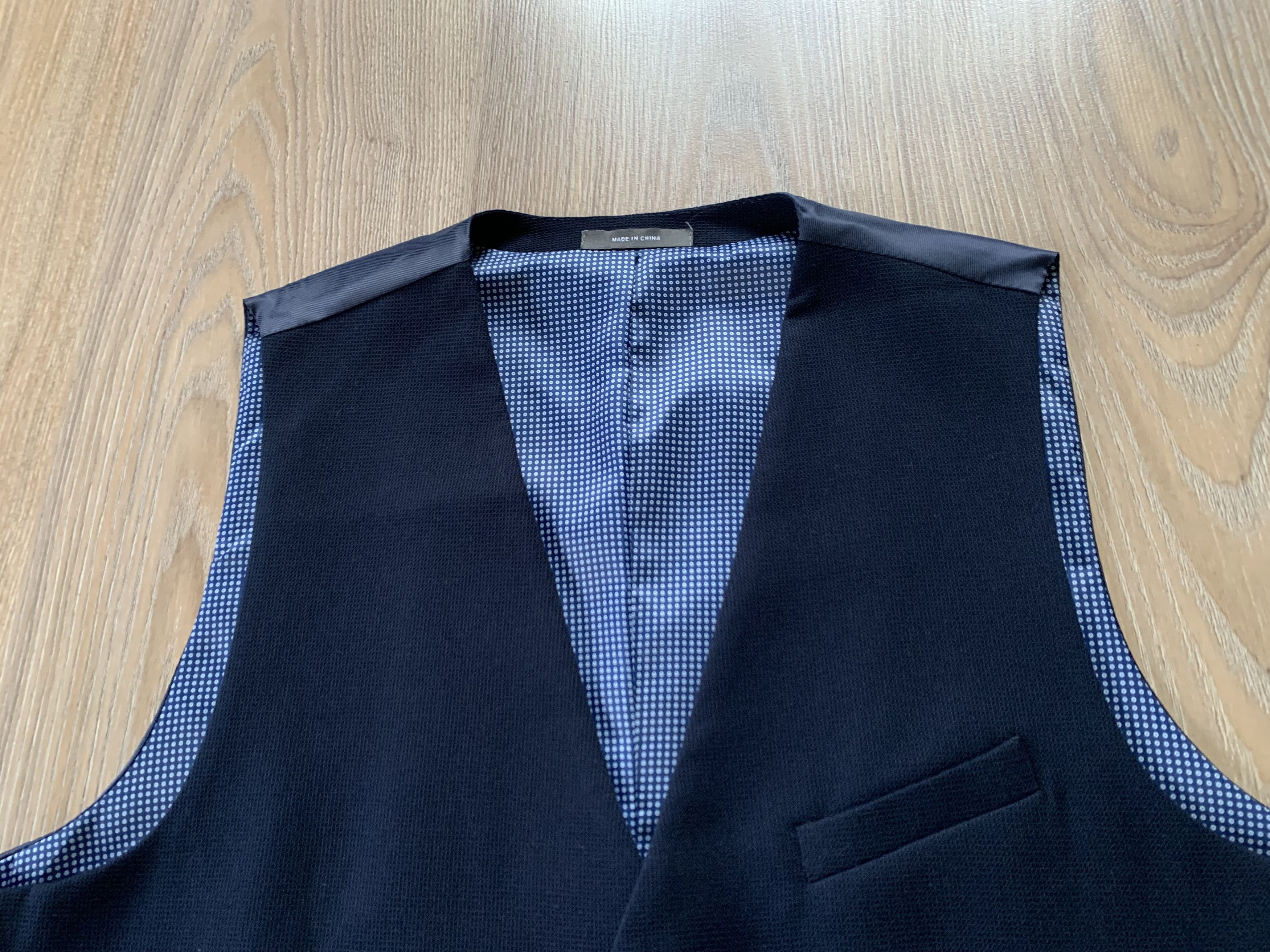 Designer Primark Mens Blue Vest Size 42S - 4 Thumbnail