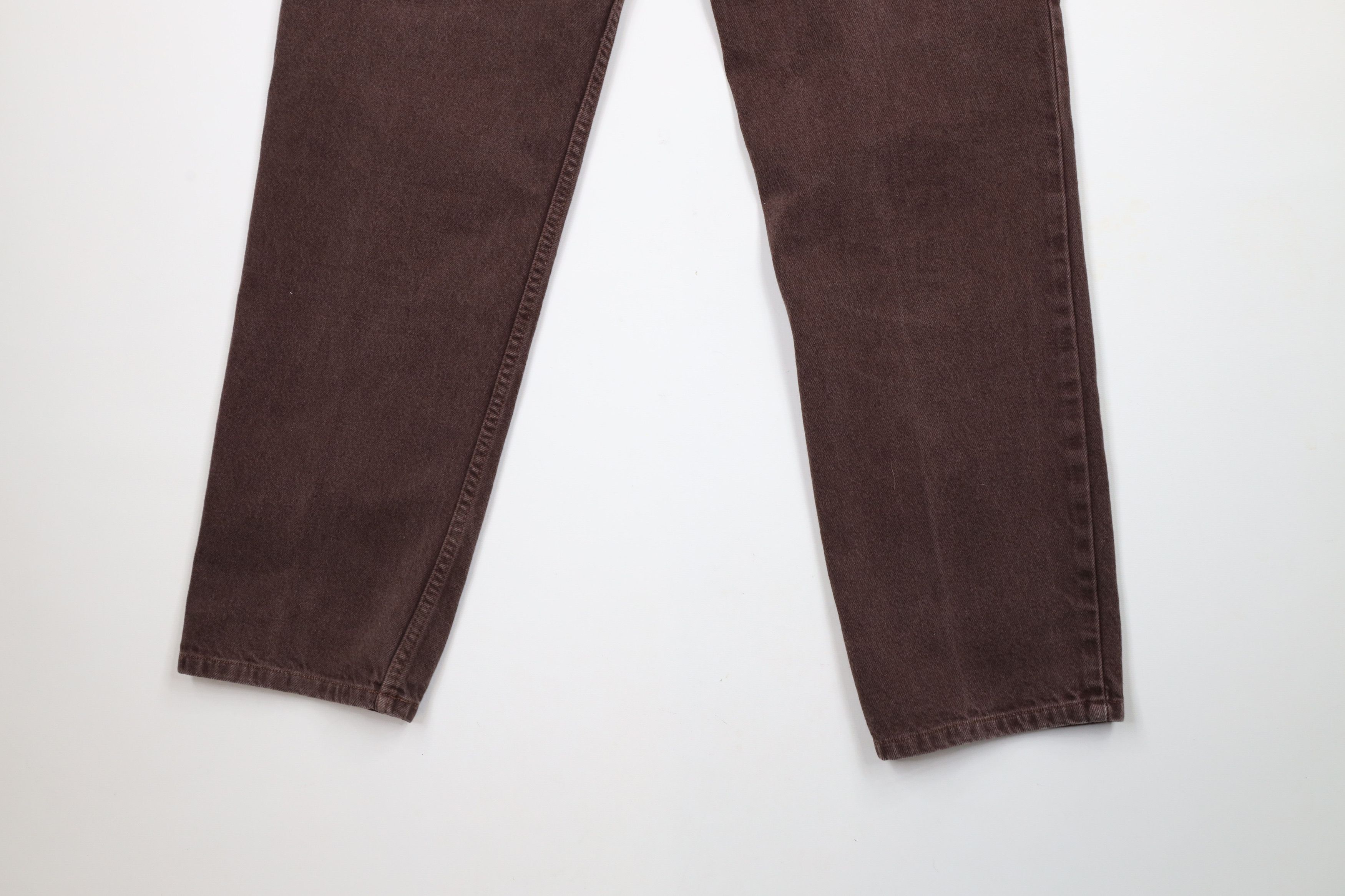 Vintage Vintage 90s Streetwear Straight Leg Denim Jeans Brown Cotton Size US 32 / EU 48 - 12 Thumbnail
