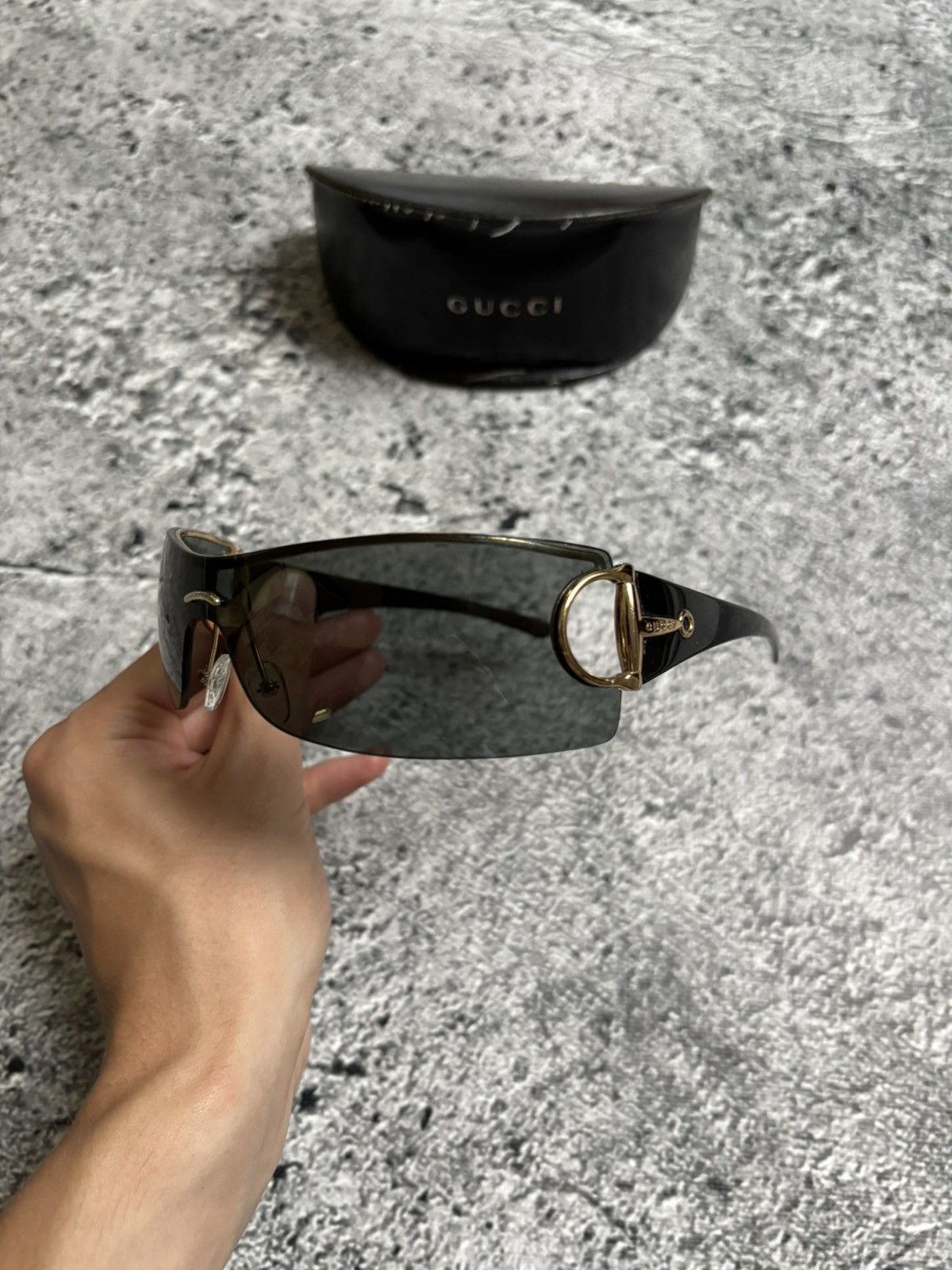 Gucci Gucci GG1653 Rose Rimless Sunglasses Made in Italy Y2K | Grailed