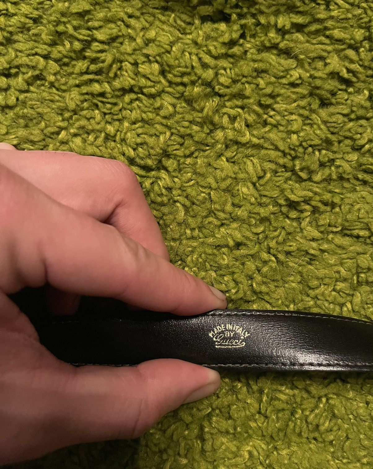 Gucci × Vintage Gucci 1990s archive vintage real leather GG belt Size ONE SIZE - 6 Thumbnail