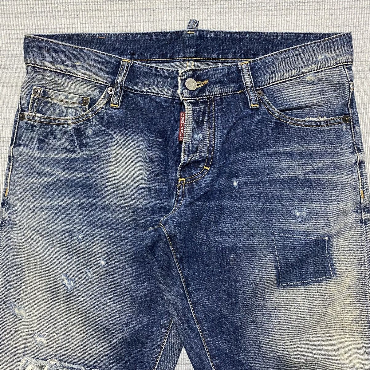 Dsquared2 Dsquared2 Dean, Dan & Co. Distressed Patchwork Straight Denim Size US 34 / EU 50 - 3 Thumbnail