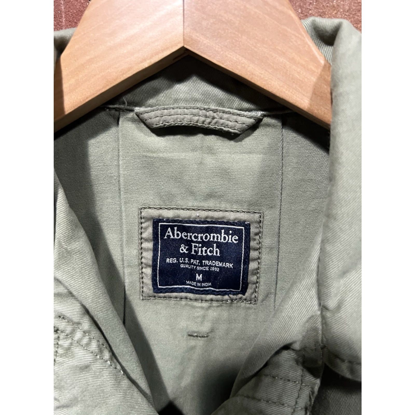 Abercrombie & Fitch Abercrombie & Fitch Womens Green Button Up Jacket M Cotton Jacket Womens Green 90s Concert? Size M / US 6-8 / IT 42-44 - 3 Thumbnail