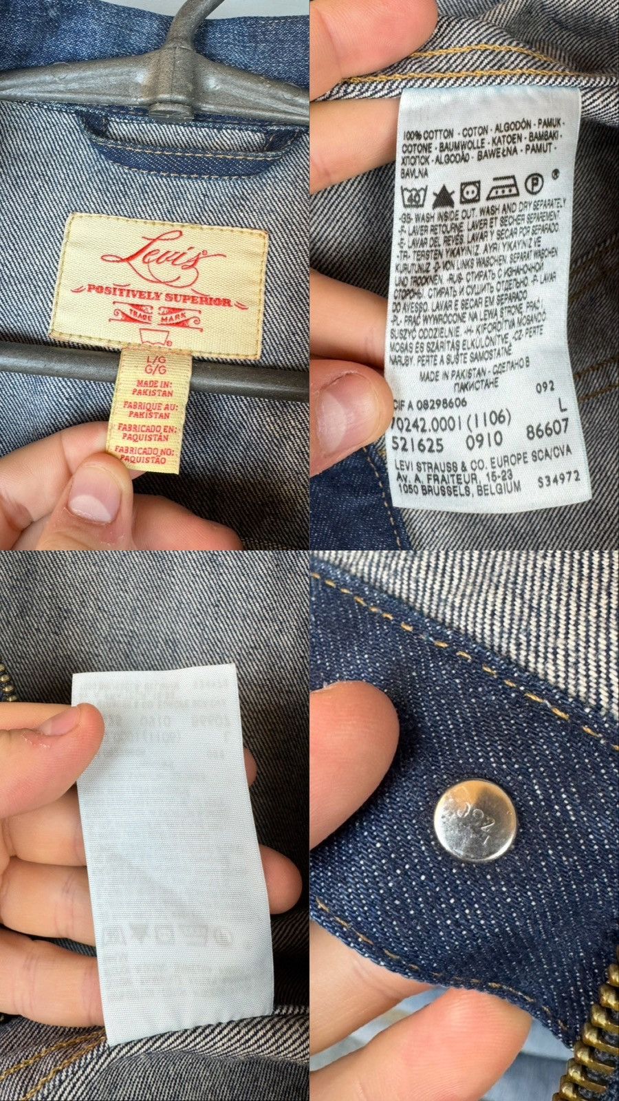 Levi's Levis Positively Superior Womens Denim Jacket Size L / US 10 / IT 46 - 9 Thumbnail