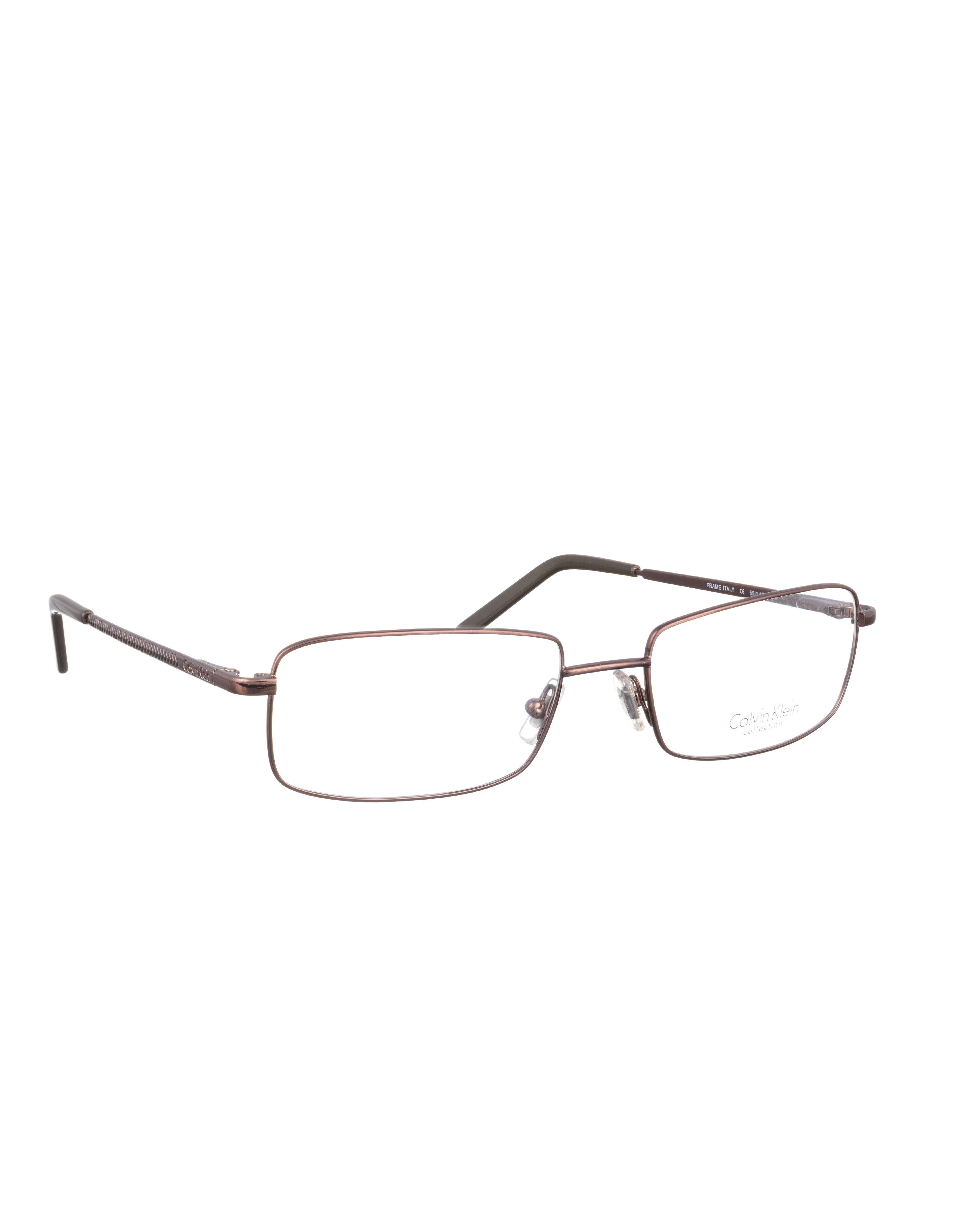Calvin Klein Calvin Klein 00s Brown Metallic Rectangular Glasses Size ONE SIZE - 3 Thumbnail