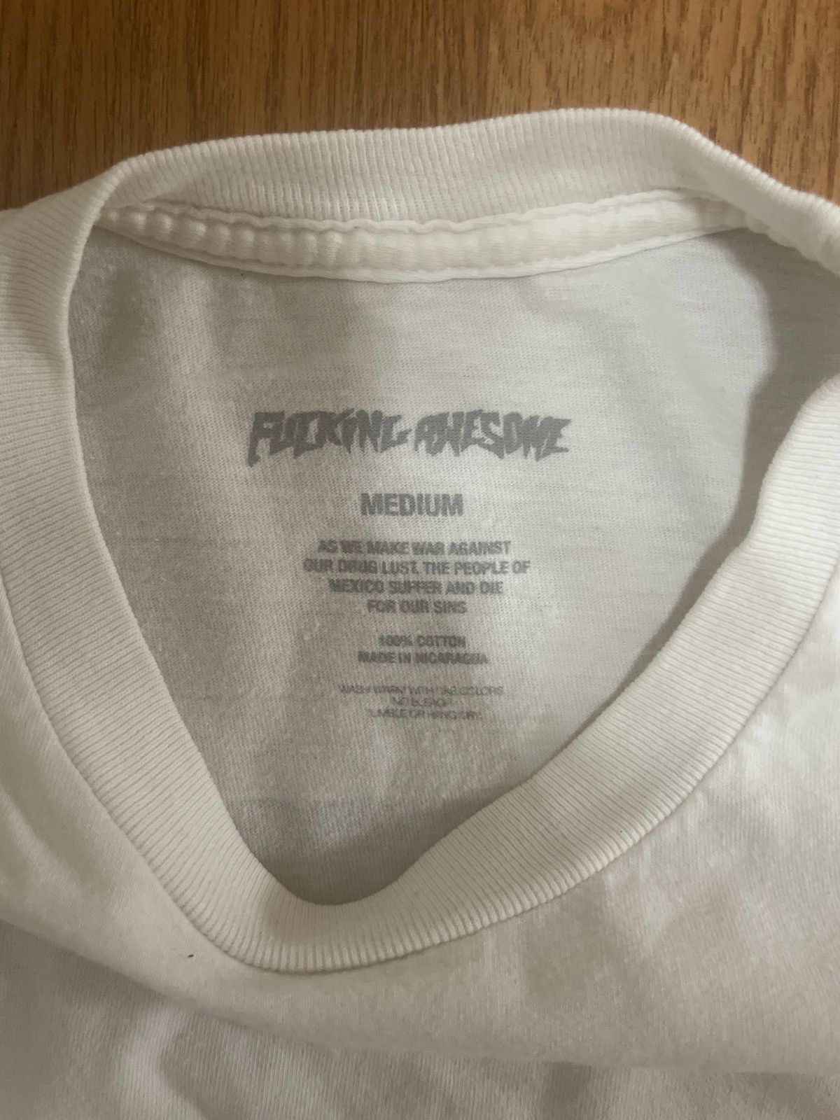 Fucking Awesome Fucking Awesome White T Shirt Size US M / EU 48-50 / 2 - 3 Thumbnail
