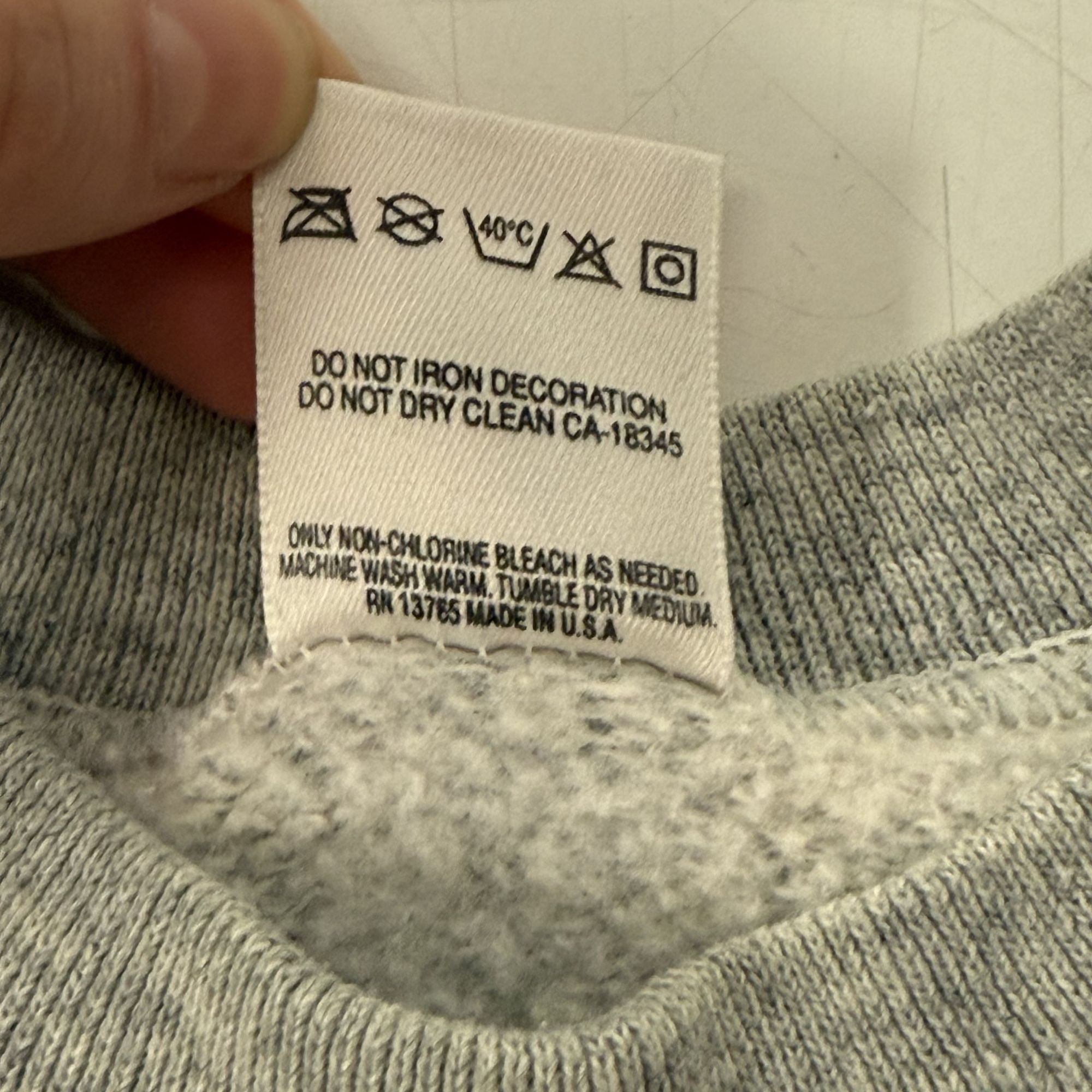 Fruit Of The Loom Vtg HEATHER NIKE FLIGHT Air Jordan USA 50/50 Sweatshirt Size US L / EU 52-54 / 3 - 5 Thumbnail