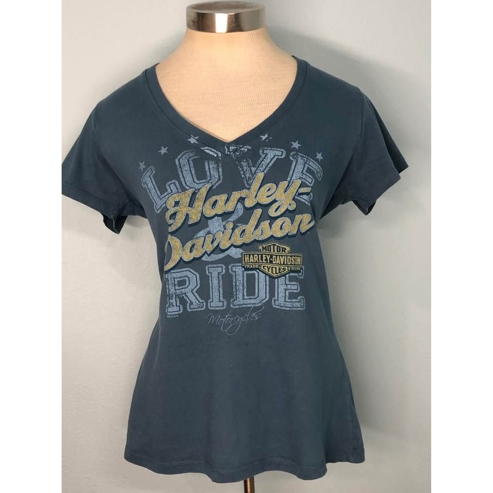 Harley Davidson Harley Davidson T-shirt Large Women Grand Rivers, Kentucky Size L / US 10 / IT 46 - 1 Thumbnail