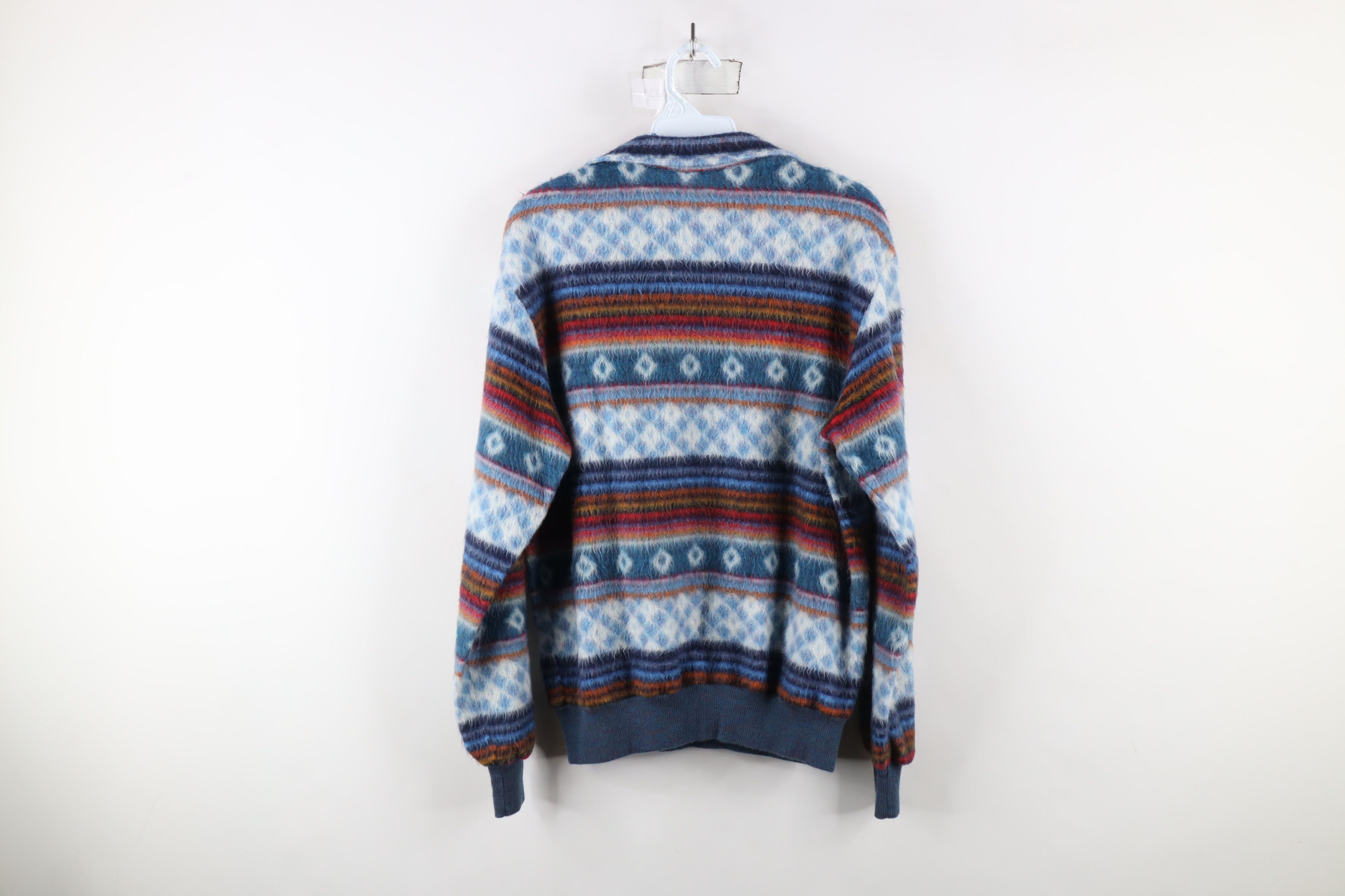 Vintage Vintage 90s Streetwear Southwestern Shag Collared Sweater Size US M / EU 48-50 / 2 - 9 Thumbnail