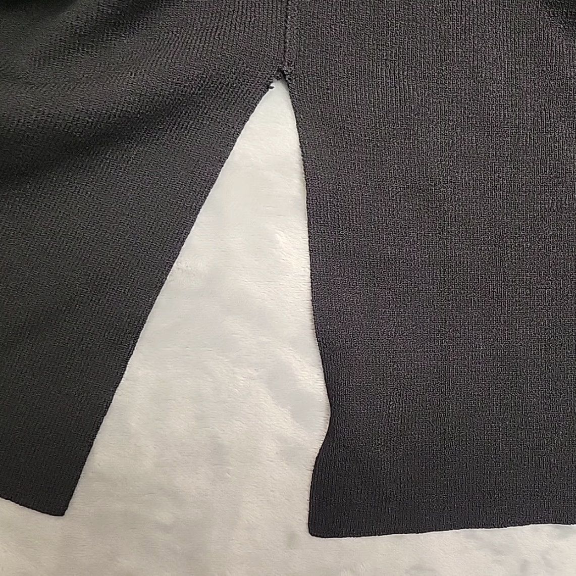 Eileen Fisher VTG Eileen Fisher Cardigan Womens M Black 100% Wool Open Front Minimalist Sweater Knit Casual Mens Womens Girls Boys Size M / US 6-8 / IT 42-44 - 2 Thumbnail