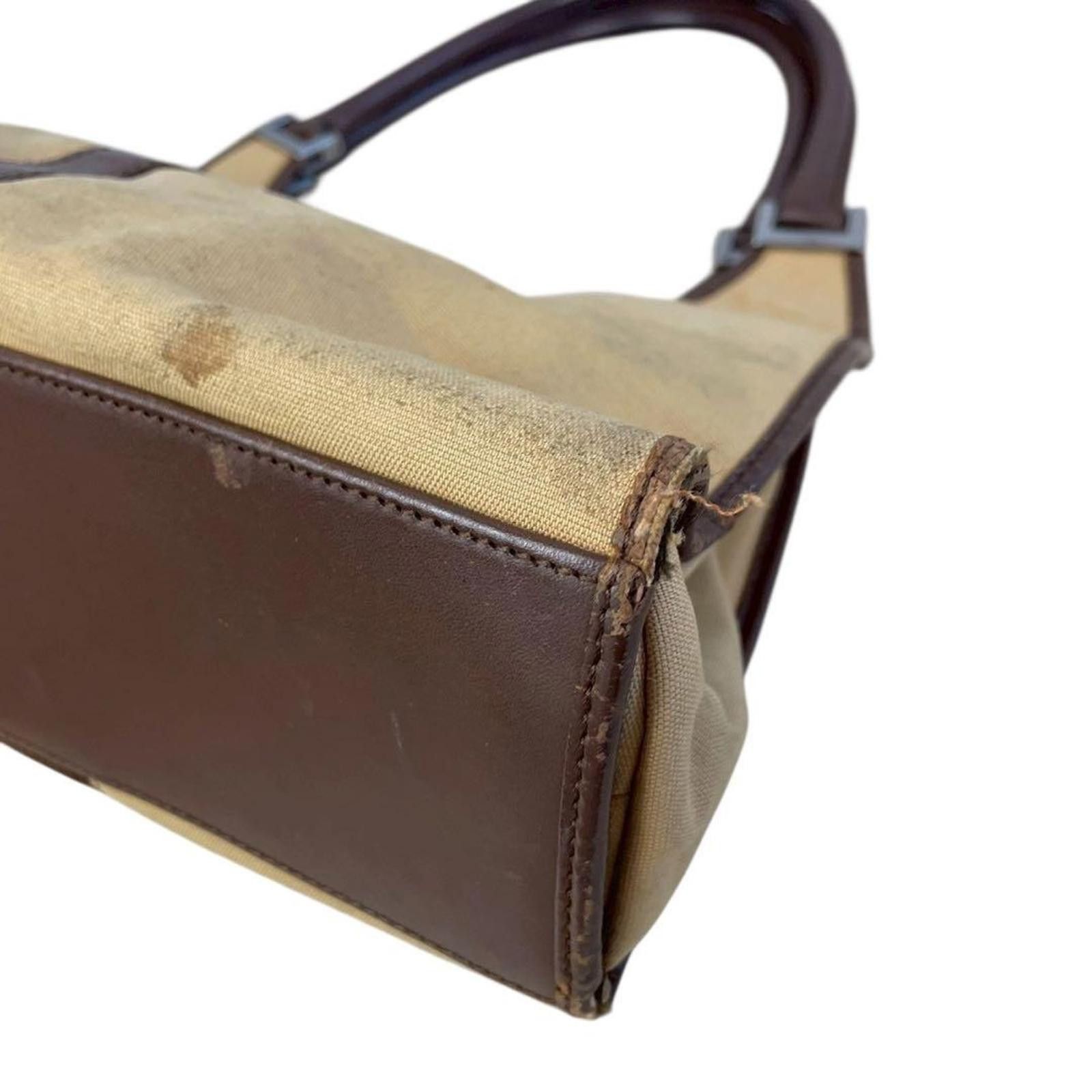 Gucci Gucci - Vintage Canvas and Leather Shoulder Bag Size ONE SIZE - 8 Thumbnail