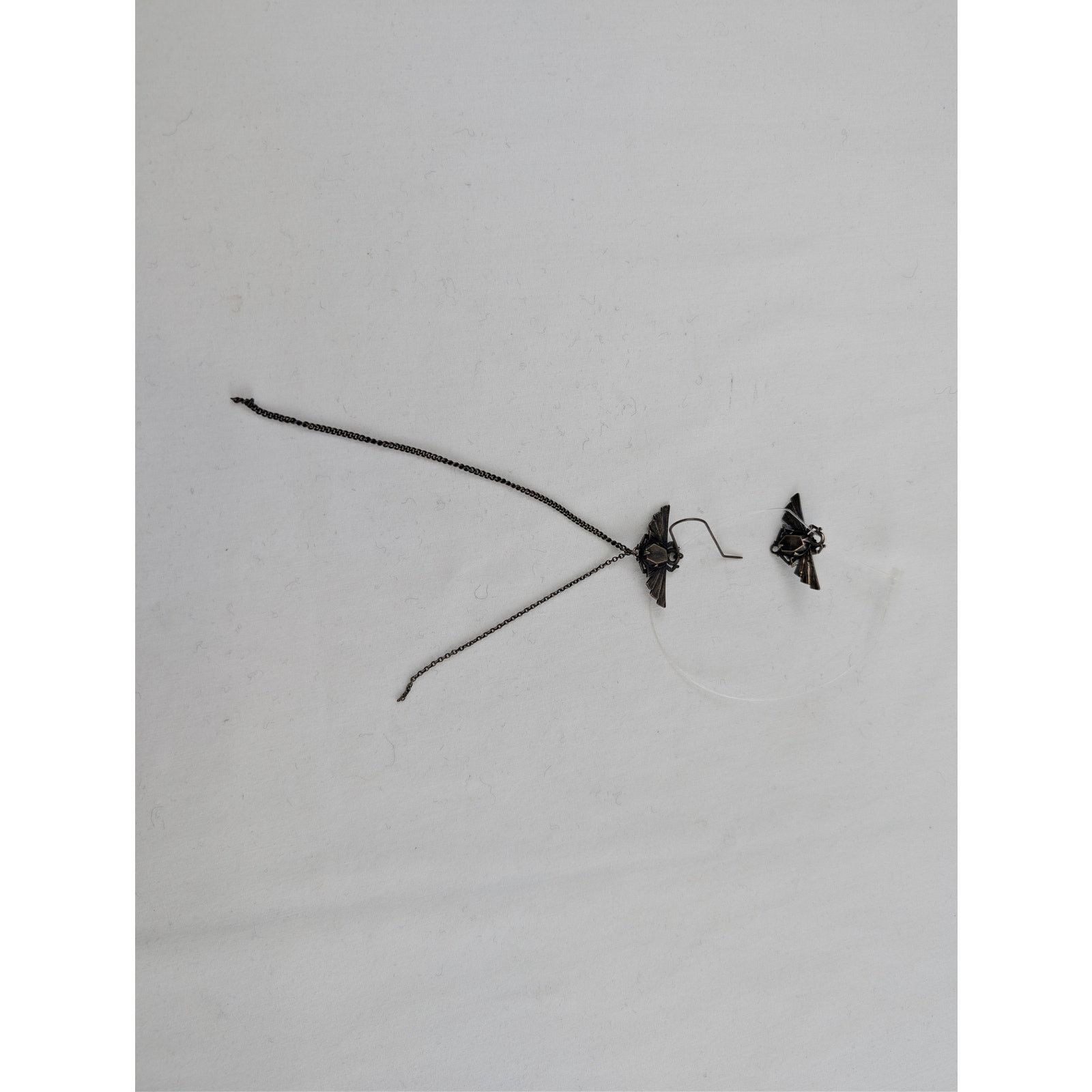 Ann Demeulemeester o1rshd1 Size: OS / Stone Beetle Earrings in Silver Size ONE SIZE - 2 Thumbnail
