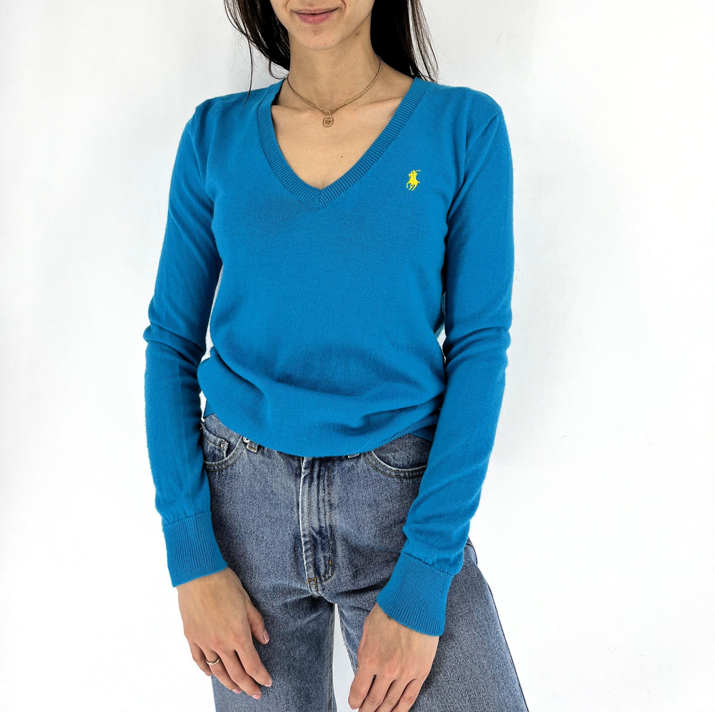 Polo Ralph Lauren × Ralph Lauren Vintage Polo Ralph Lauren V-neck Knit Sweater Jumper Size M / US 6-8 / IT 42-44 - 2 Thumbnail