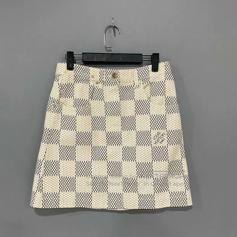 Louis Vuitton Louis Vuitton Checkerboard Skirt Size 35" - 1 Thumbnail