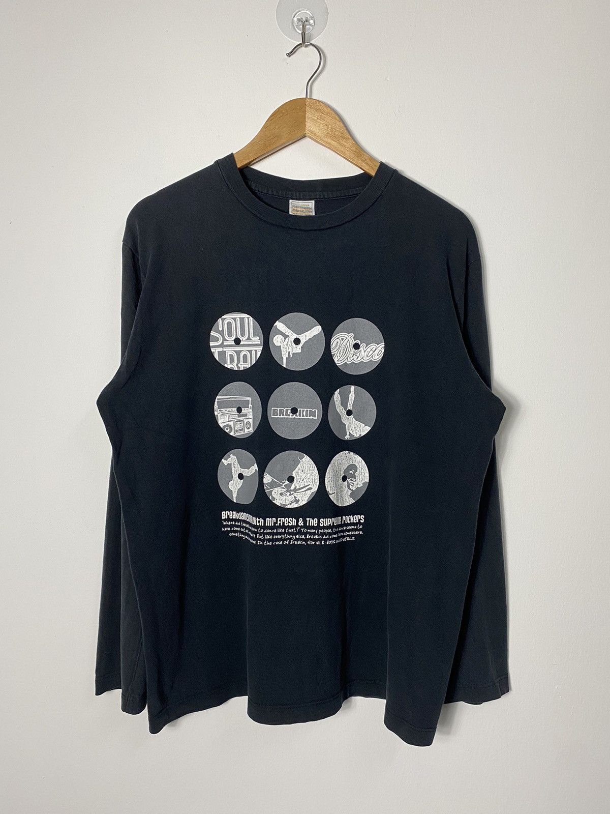 Vintage Free Delivery Dj Longsleeve T-shirt Size US L / EU 52-54 / 3 - 1 Thumbnail