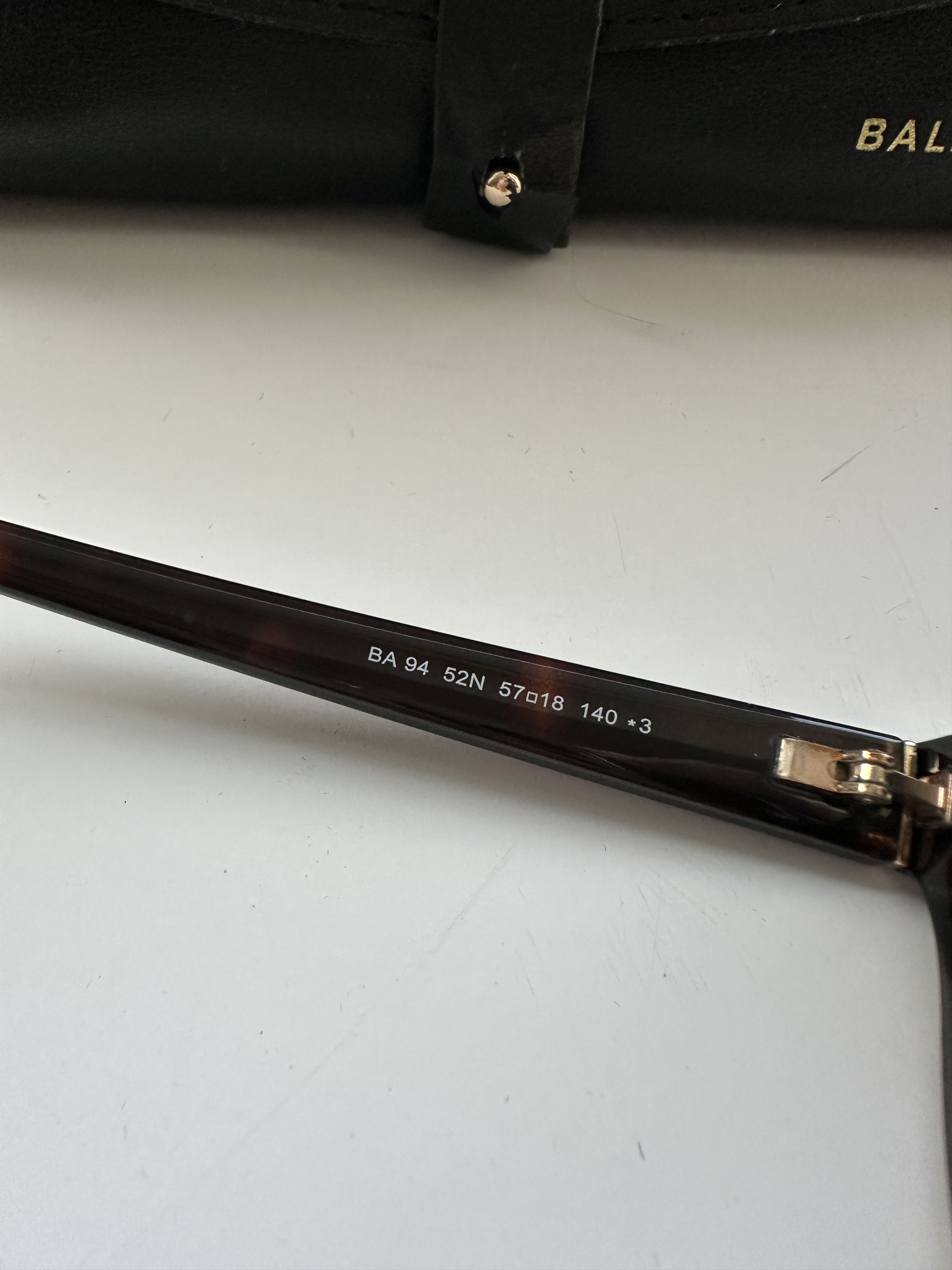 Balenciaga Balenciaga BA94 52N Black/Brown Sunglasses Size ONE SIZE - 5 Thumbnail