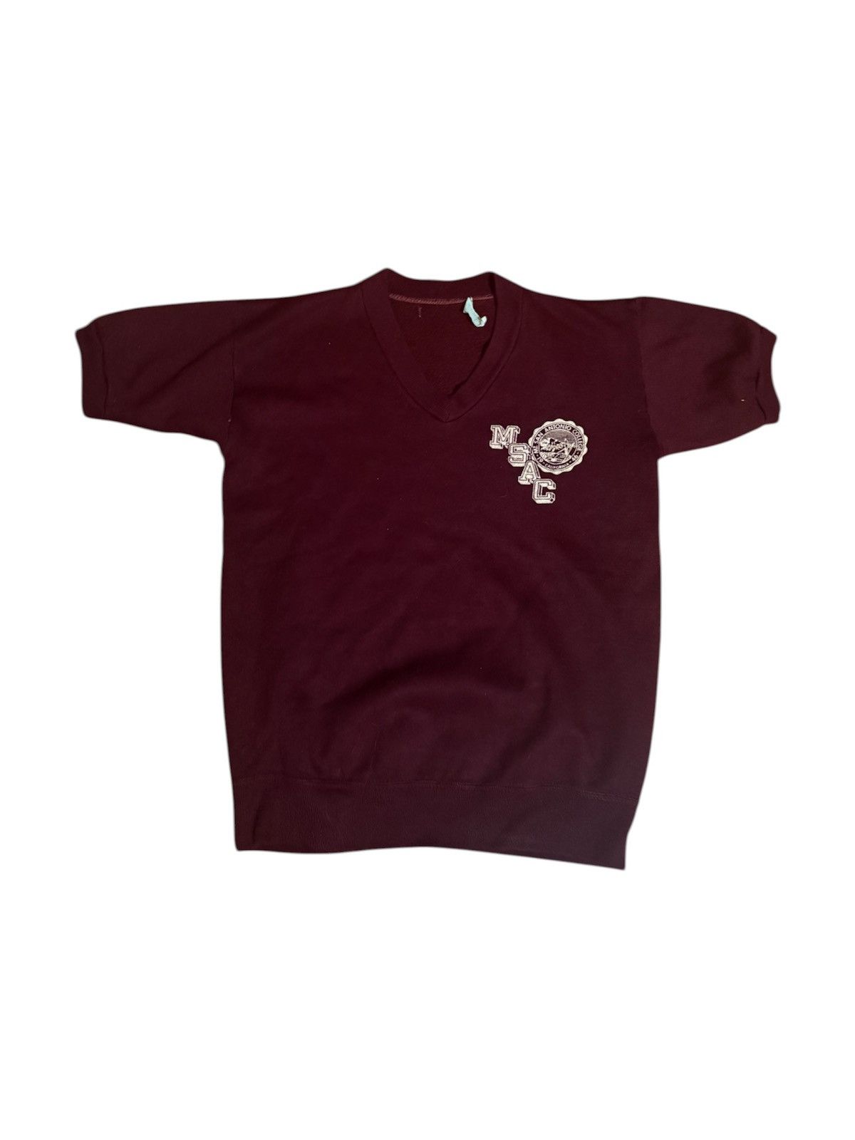 Vintage 1960s mt st Antonio college short sleeve sweatshirt Size US S / EU 44-46 / 1 - 1 Thumbnail