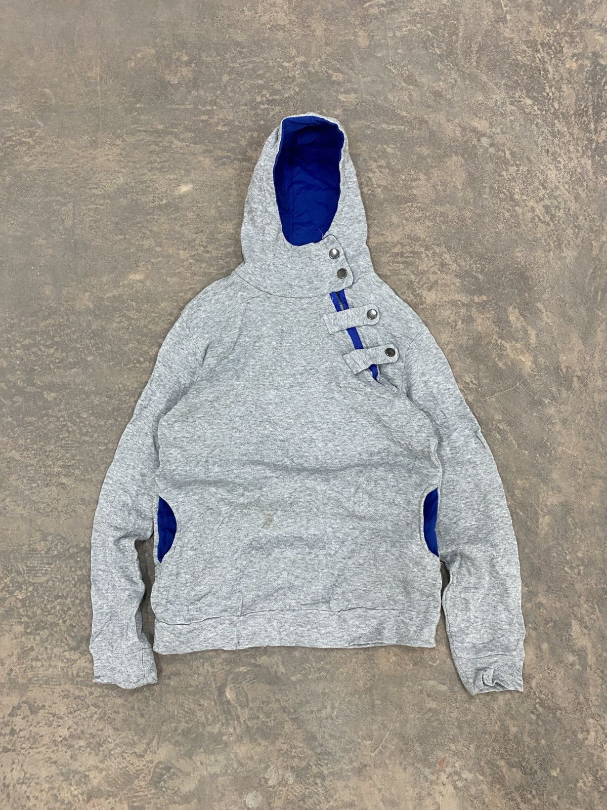 Le Grande Bleu (L.G.B.) 2000s -VSKA Asymmetrical Zipper Hoodie punk grunge lgb Size US S / EU 44-46 / 1 - 2 Thumbnail
