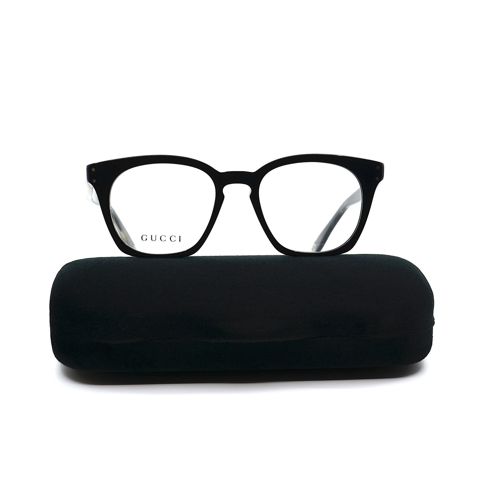 Gucci NEW GUCCI GG0572O 009 BLACK GREY AUTHENTIC EYEGLASSES FRAME Size ONE SIZE - 5 Thumbnail