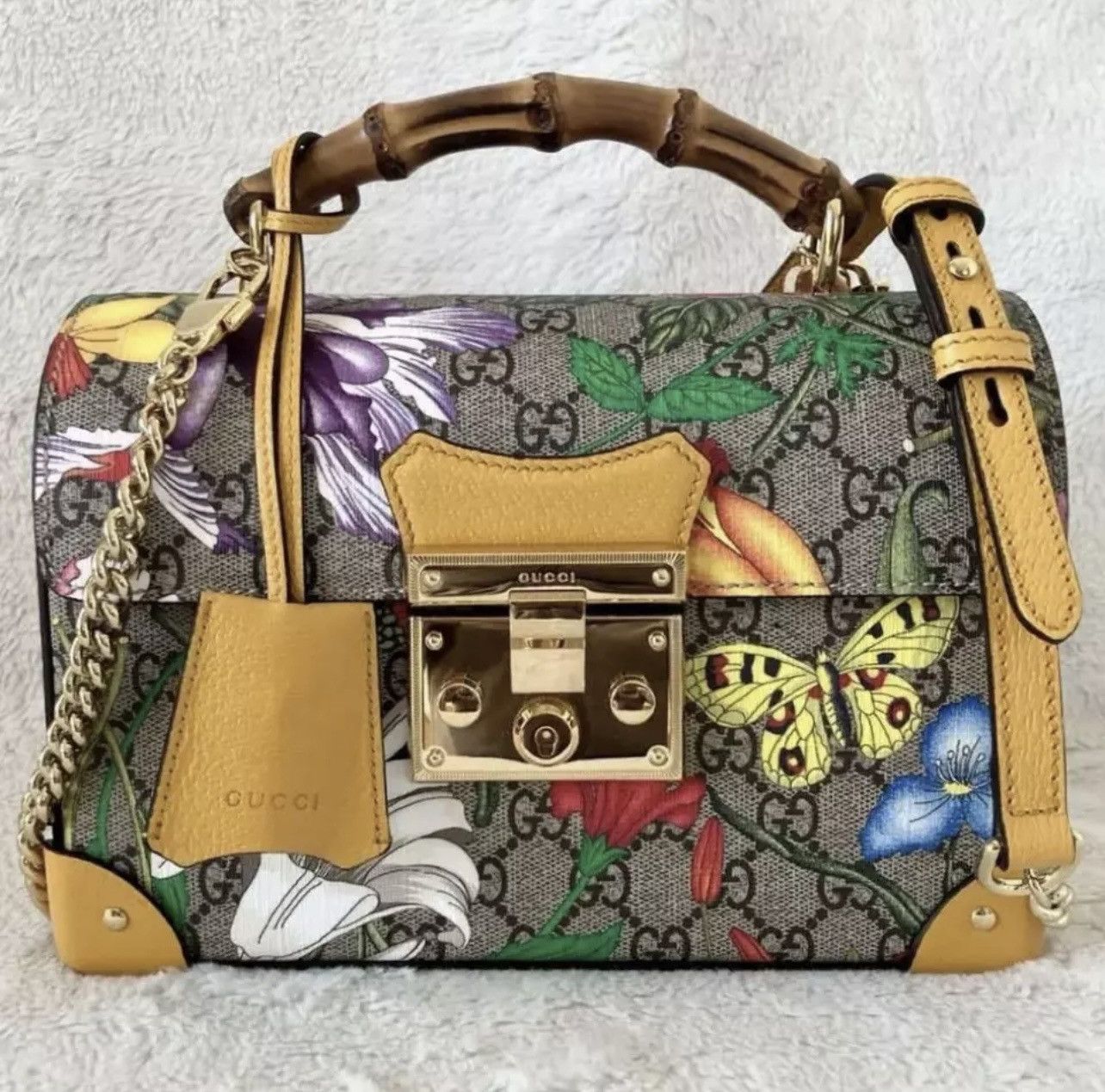 Gucci GUCCI GG Flora Padlock Bamboo Multicolor Limited Edition Size ONE SIZE - 1 Thumbnail
